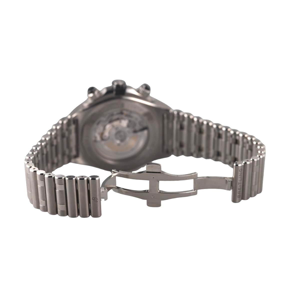Breitling Super Chronomat B01 44 Black Steel Chronograph Watch AB0136