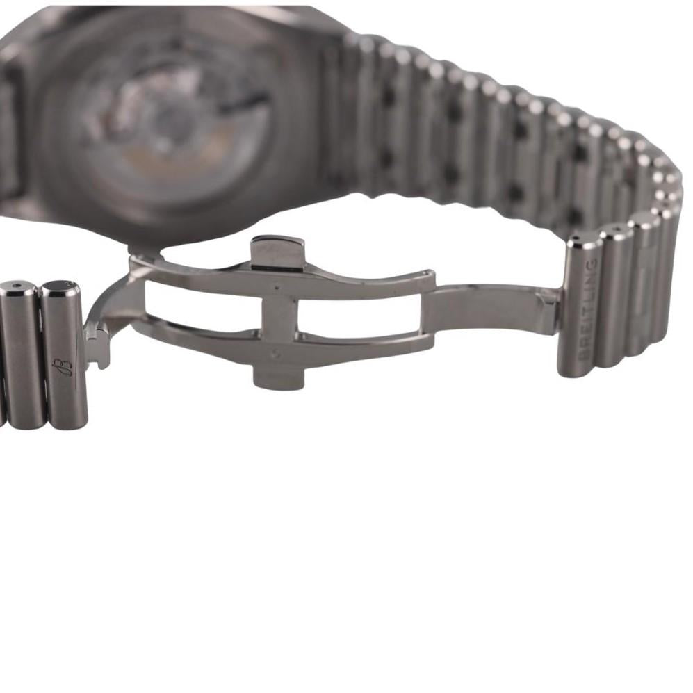 Breitling Super Chronomat B01 44 Black Steel Chronograph Watch AB0136