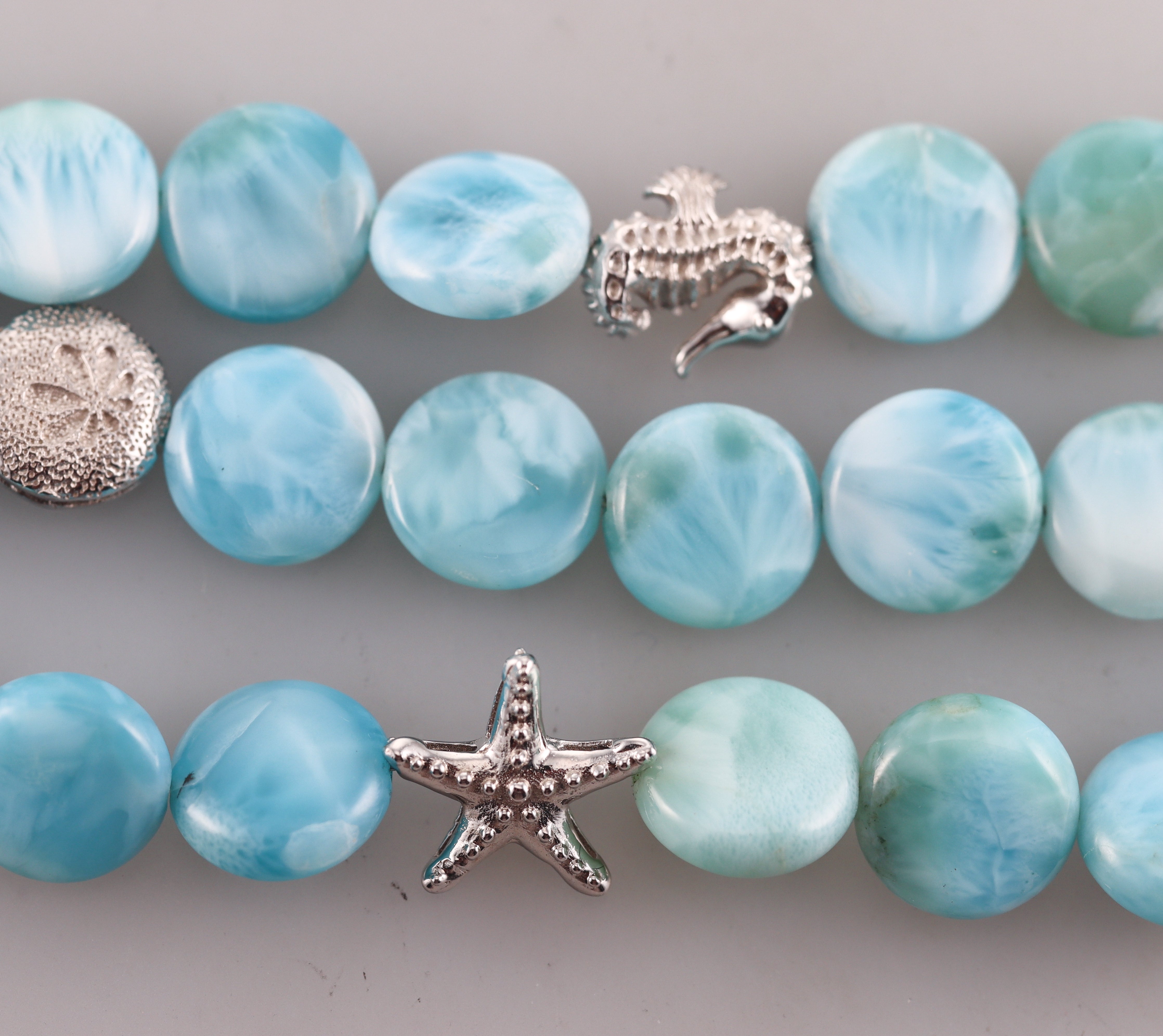 Marahlago Sterling Silver Larimar Sea Collection Bracelet Retail $861 #019