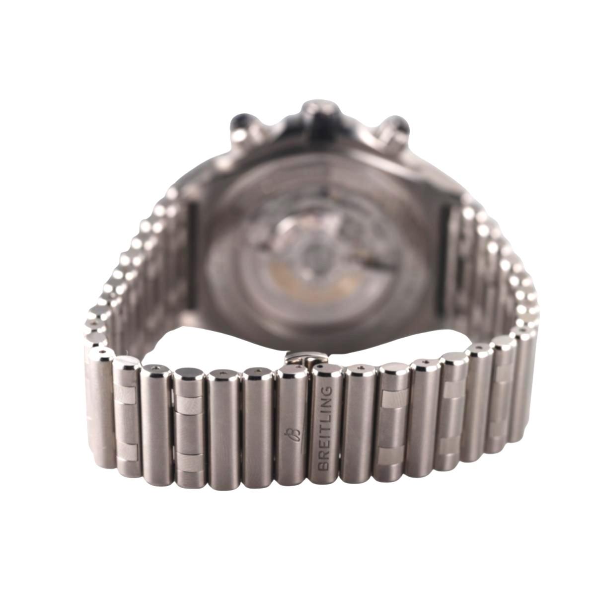 Breitling Super Chronomat B01 44 Black Steel Chronograph Watch AB0136