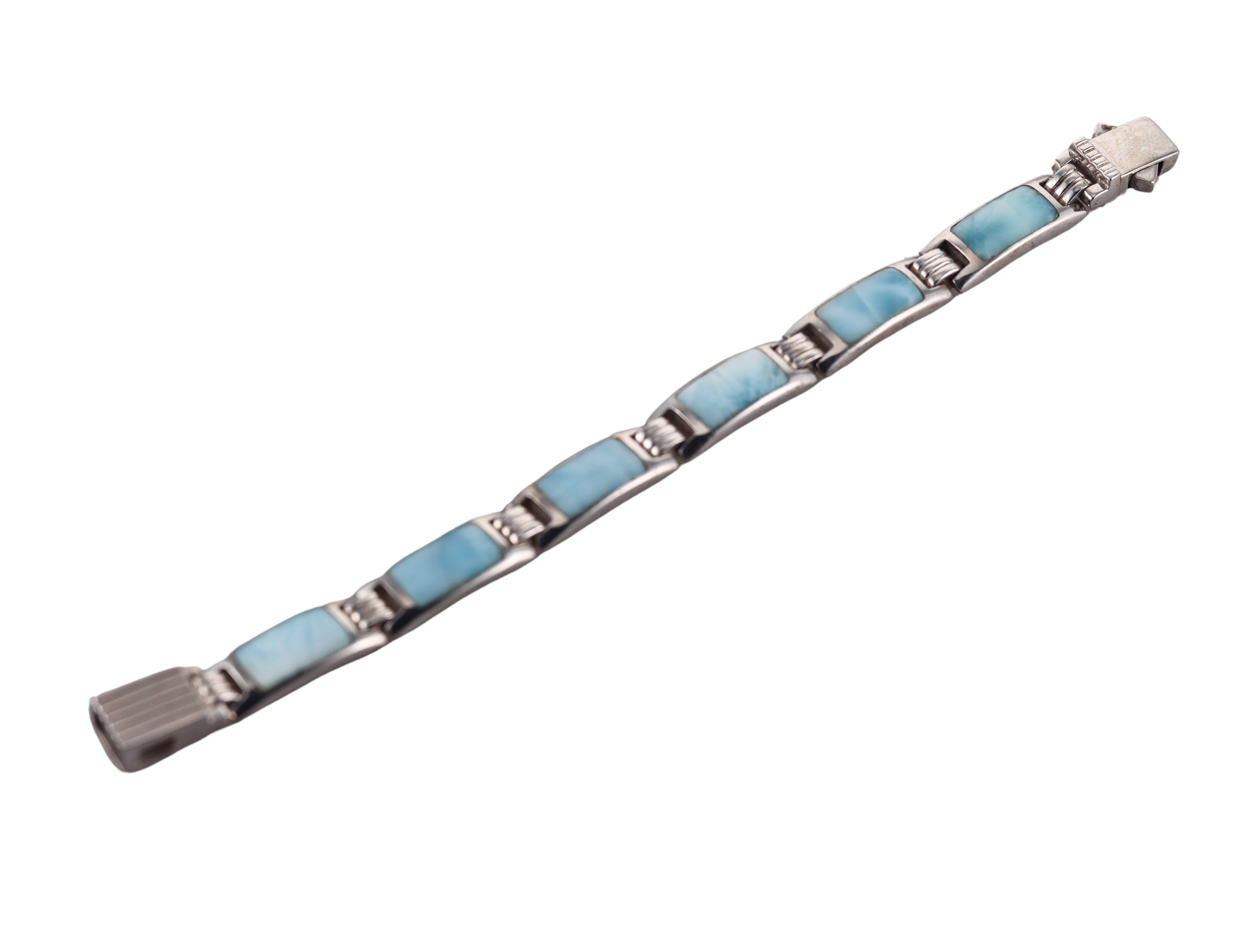 Marahlago Sterling Silver Larimar Link Bracelet Retail $930 #018