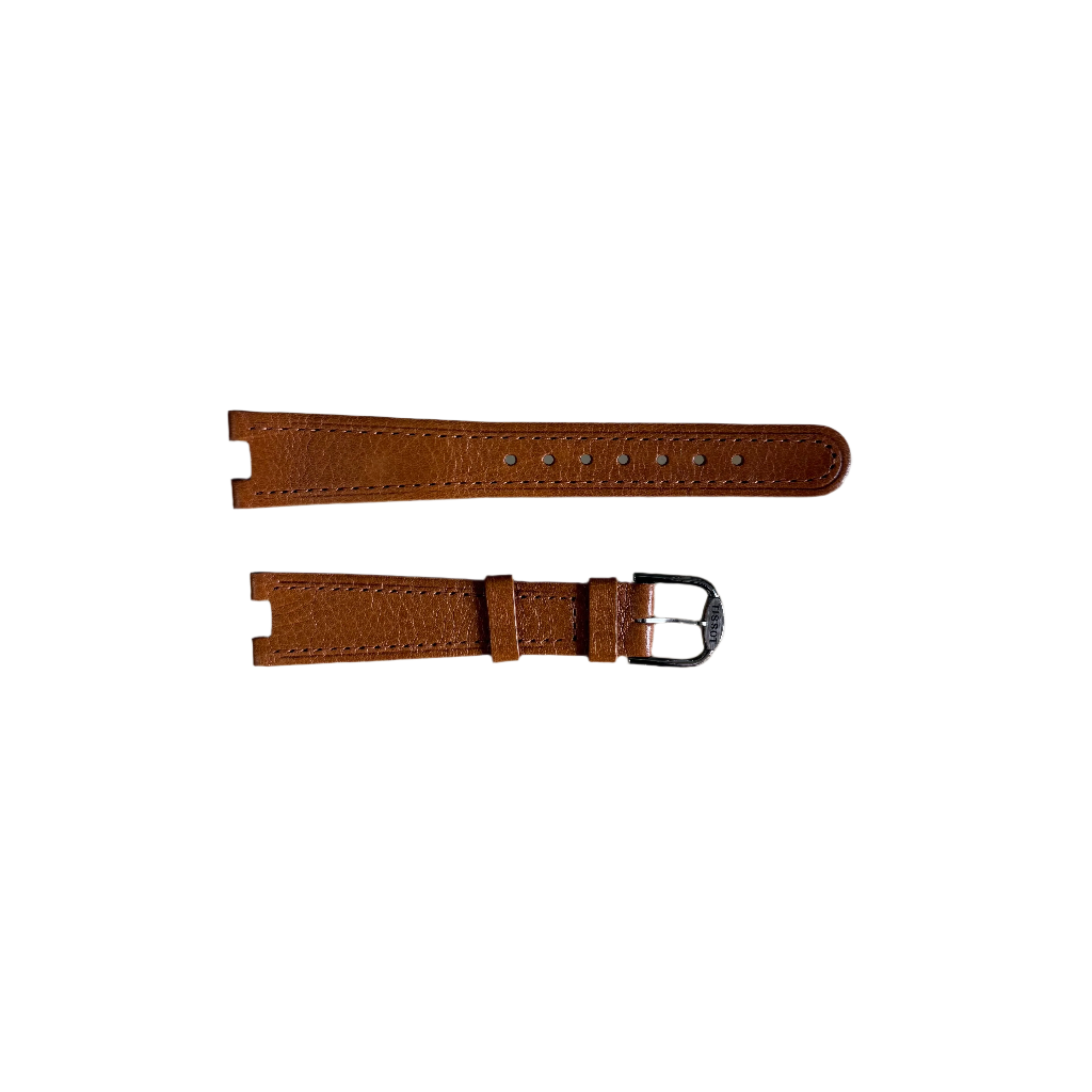 Authentic Tissot Brown Genuine Leather Watch Strap Band 18mm w Buckle T6007641814
