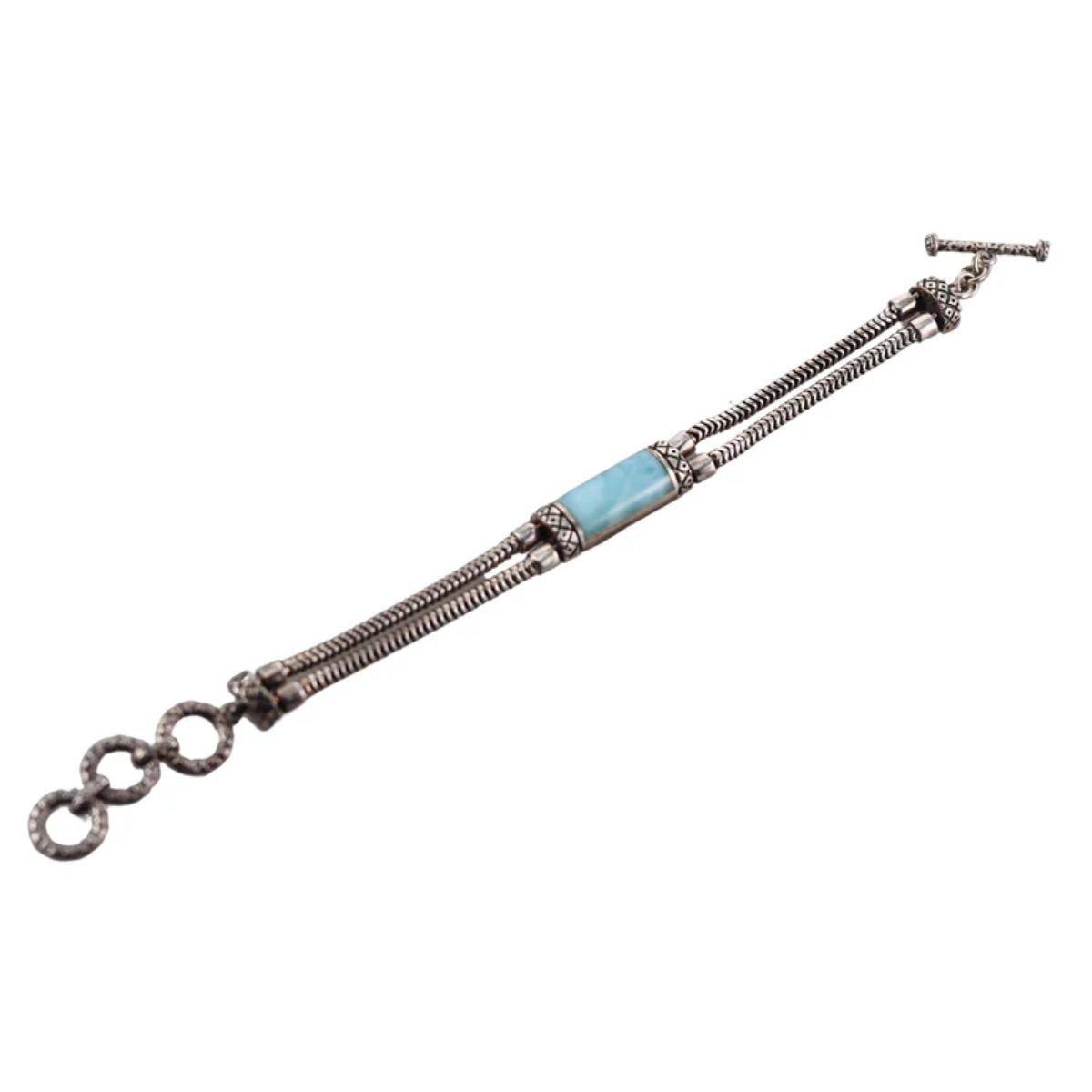 Marahlago Sterling Silver Larimar Bracelet Retail $604