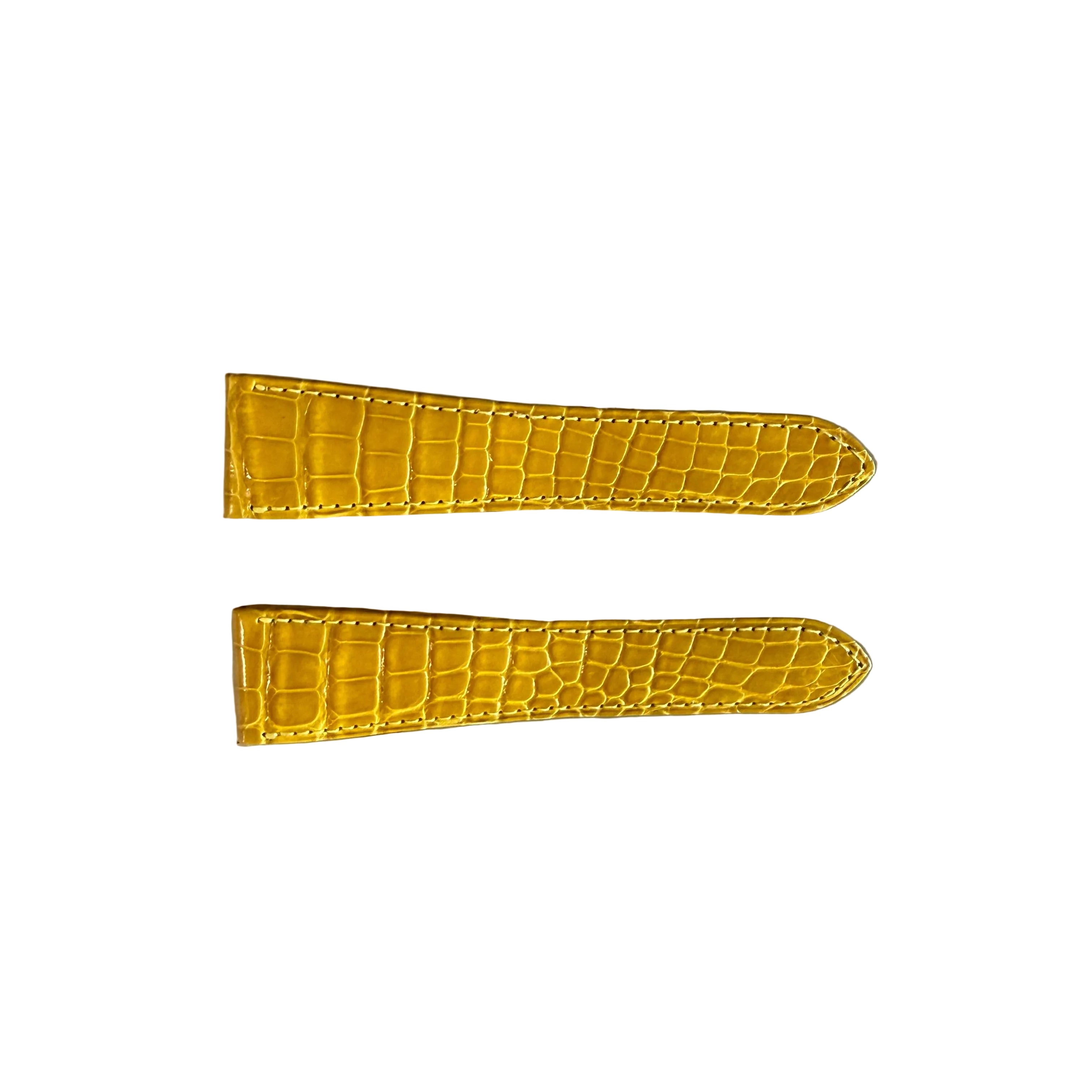 Authentic Cartier Yellow Alligator Watch Strap Band 25mm KD3KJP73-S06
