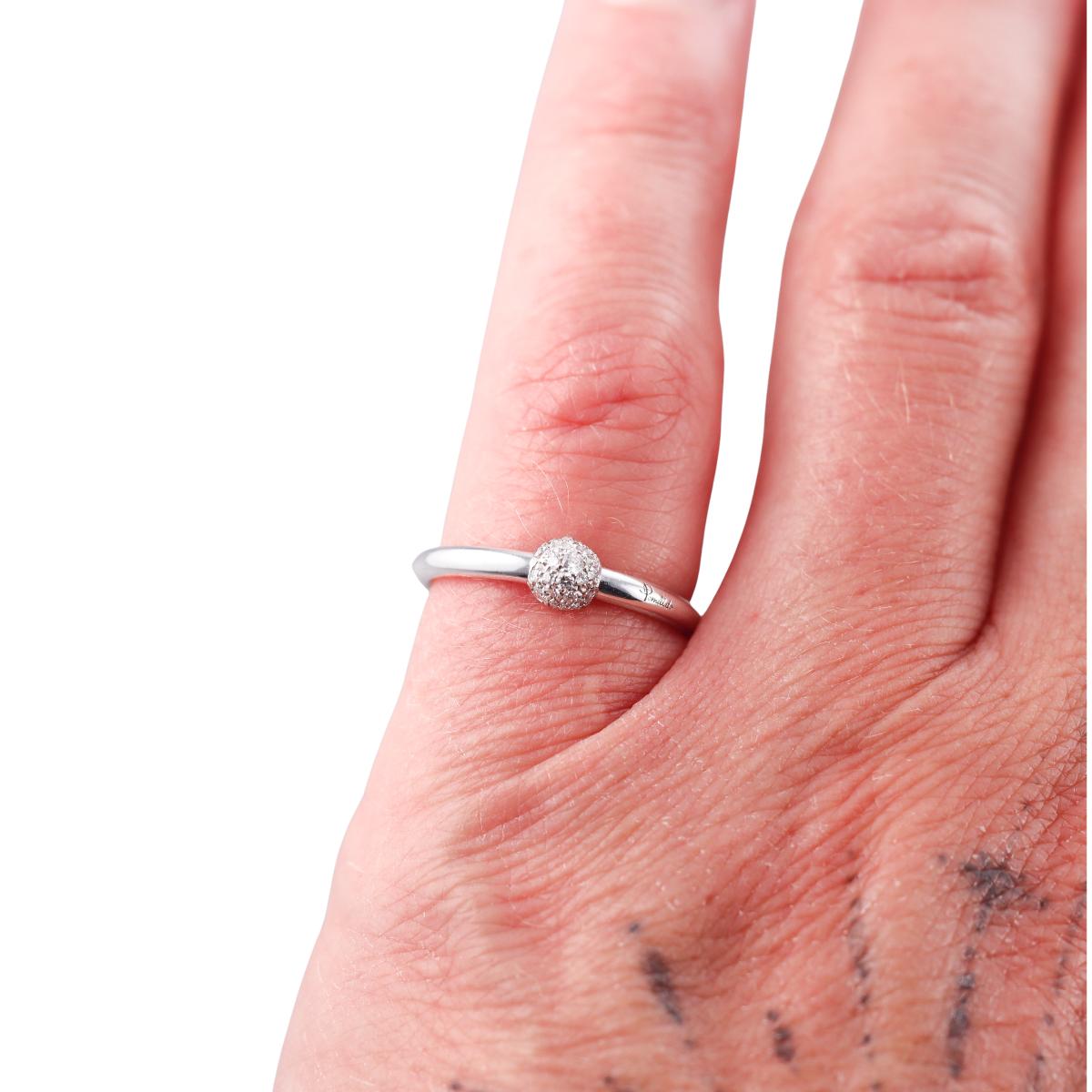 Pomellato M'ama Non M'ama 18k Gold Diamond Ring