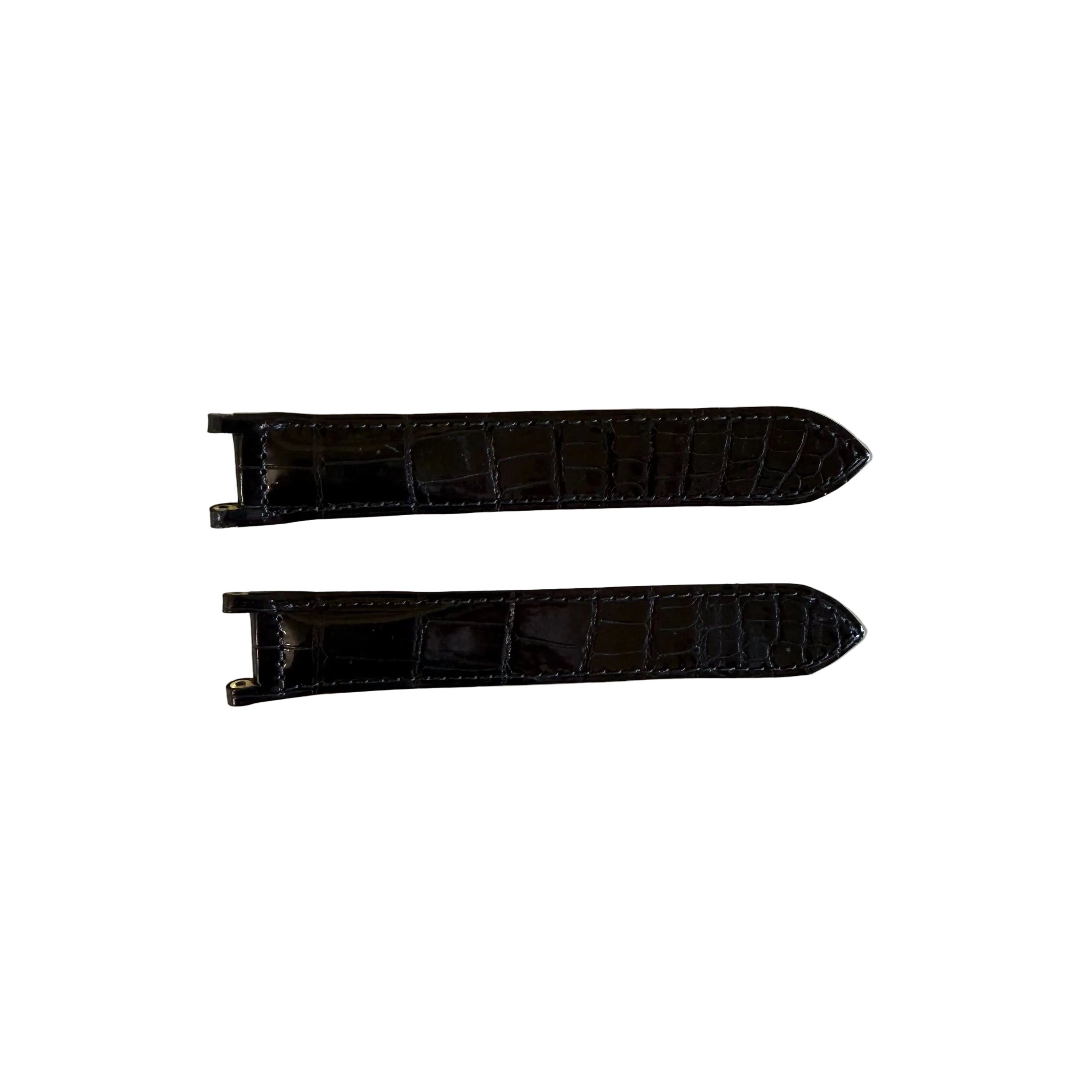 Authentic Cartier Pasha Black Alligator Watch Strap Band 19mm KD46J037