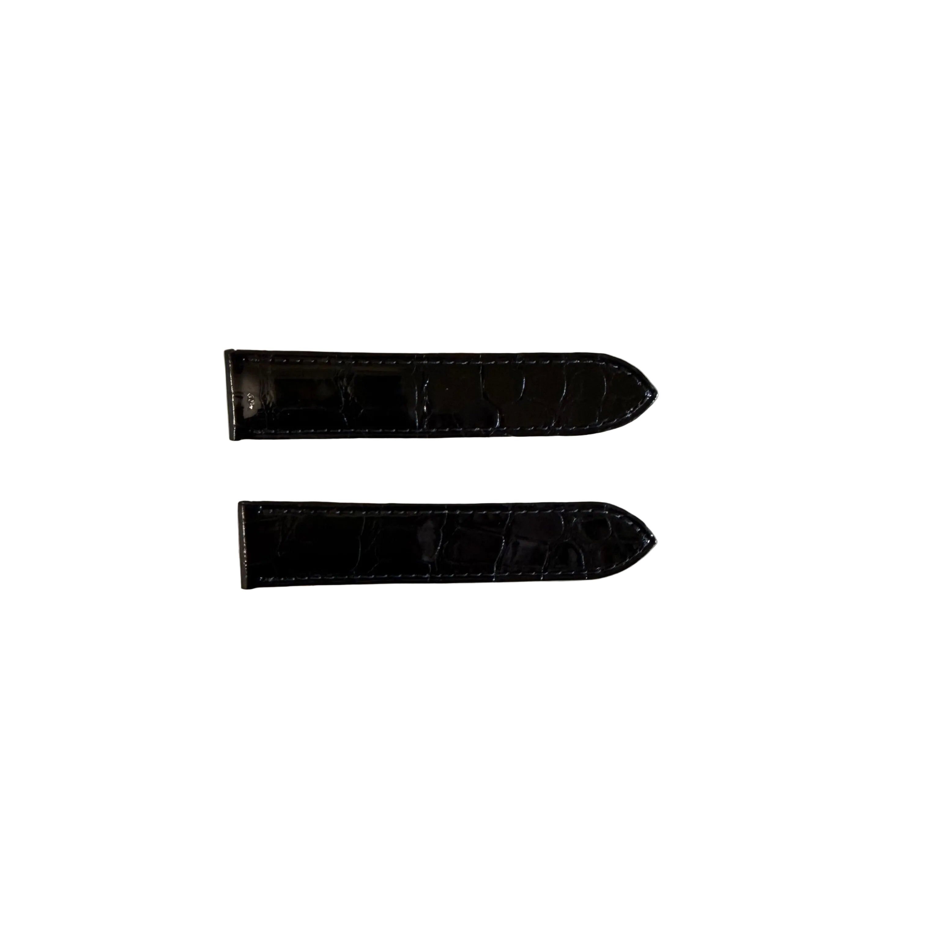 Authentic Cartier Black Alligator Watch Strap Band 18.45mm KD6EZ037-S06