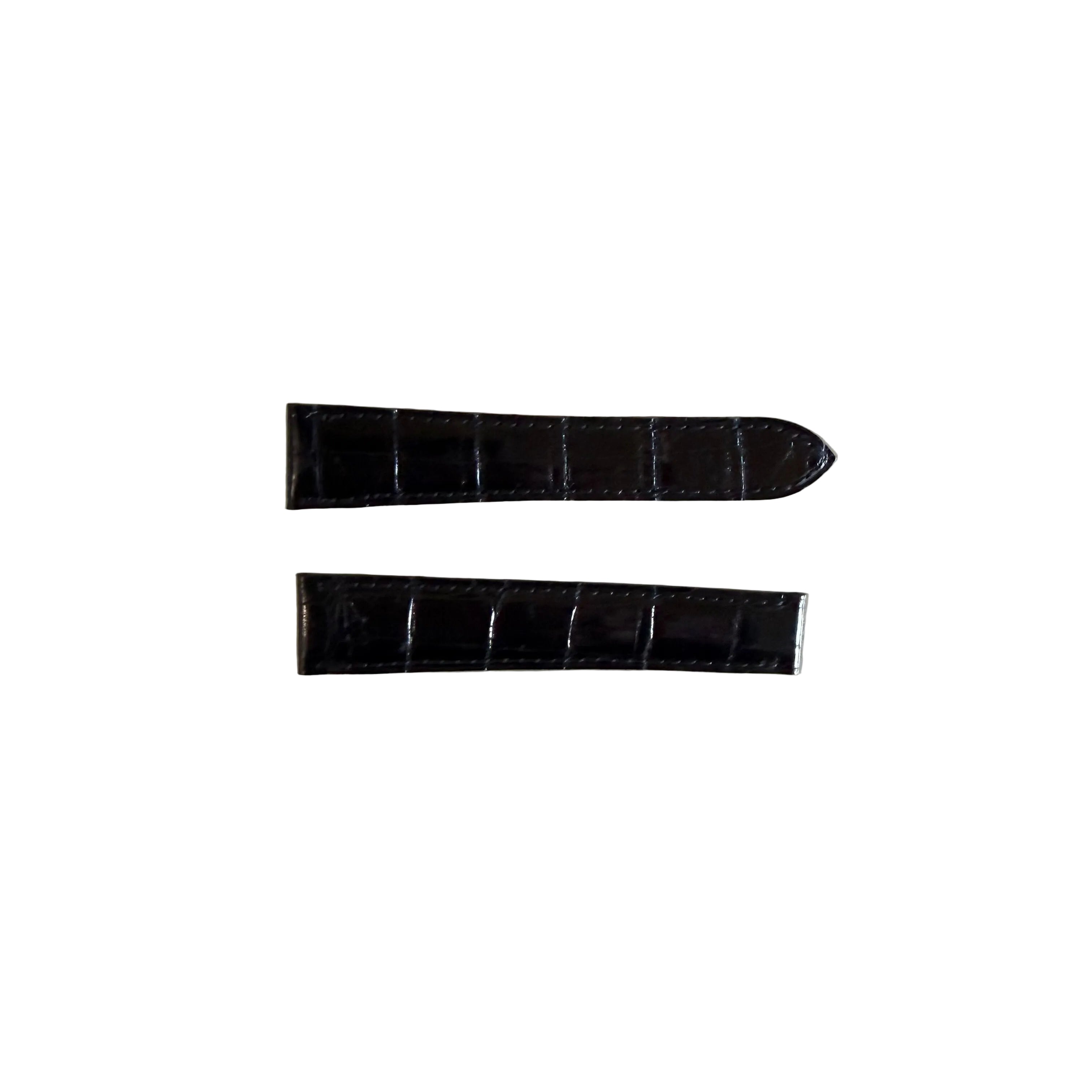 Authentic Cartier Black Alligator Watch Strap Band 19mm KD20GP40