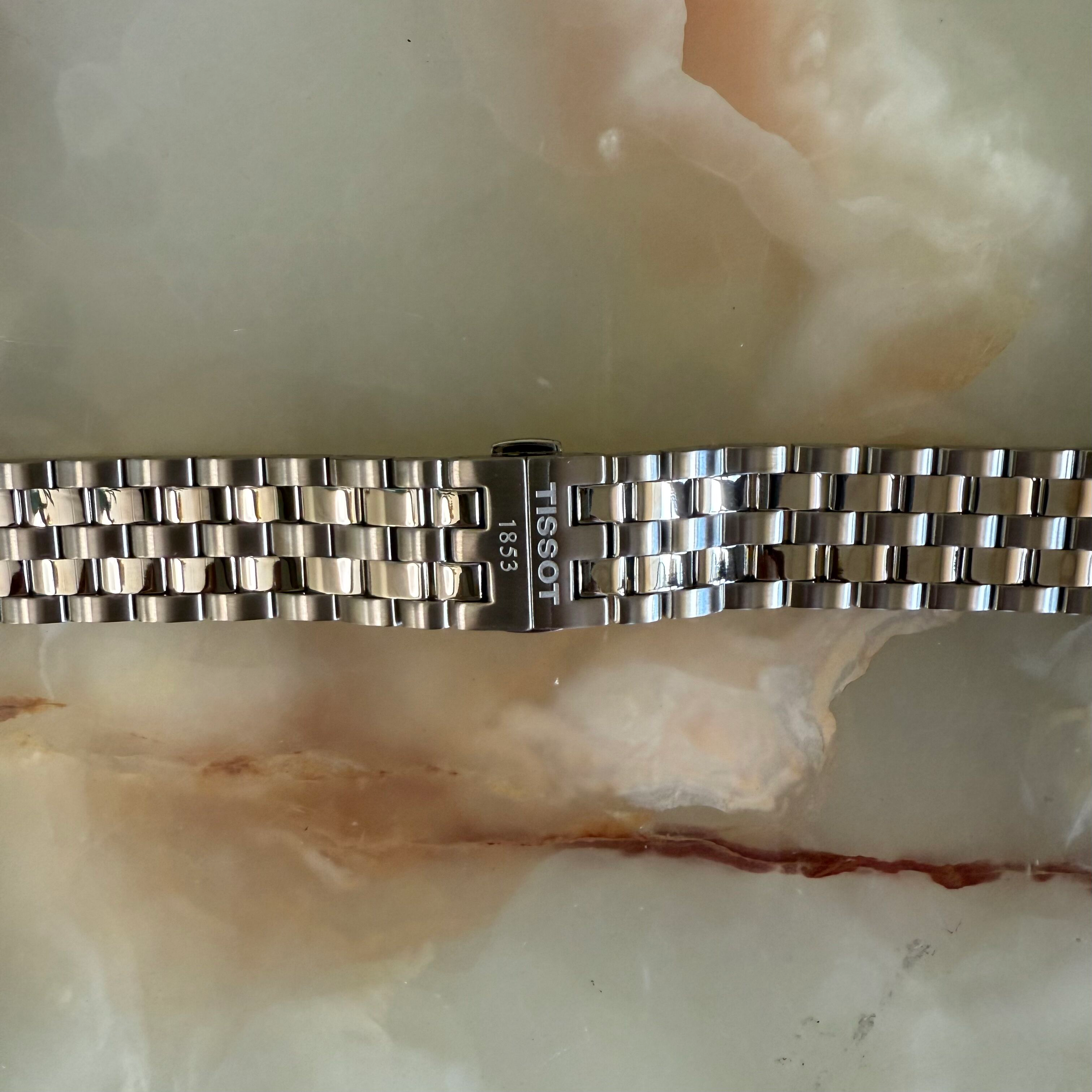 Authentic Tissot Stainless Steel Quadrato Chrono Watch Bracelet 22mm T005517A