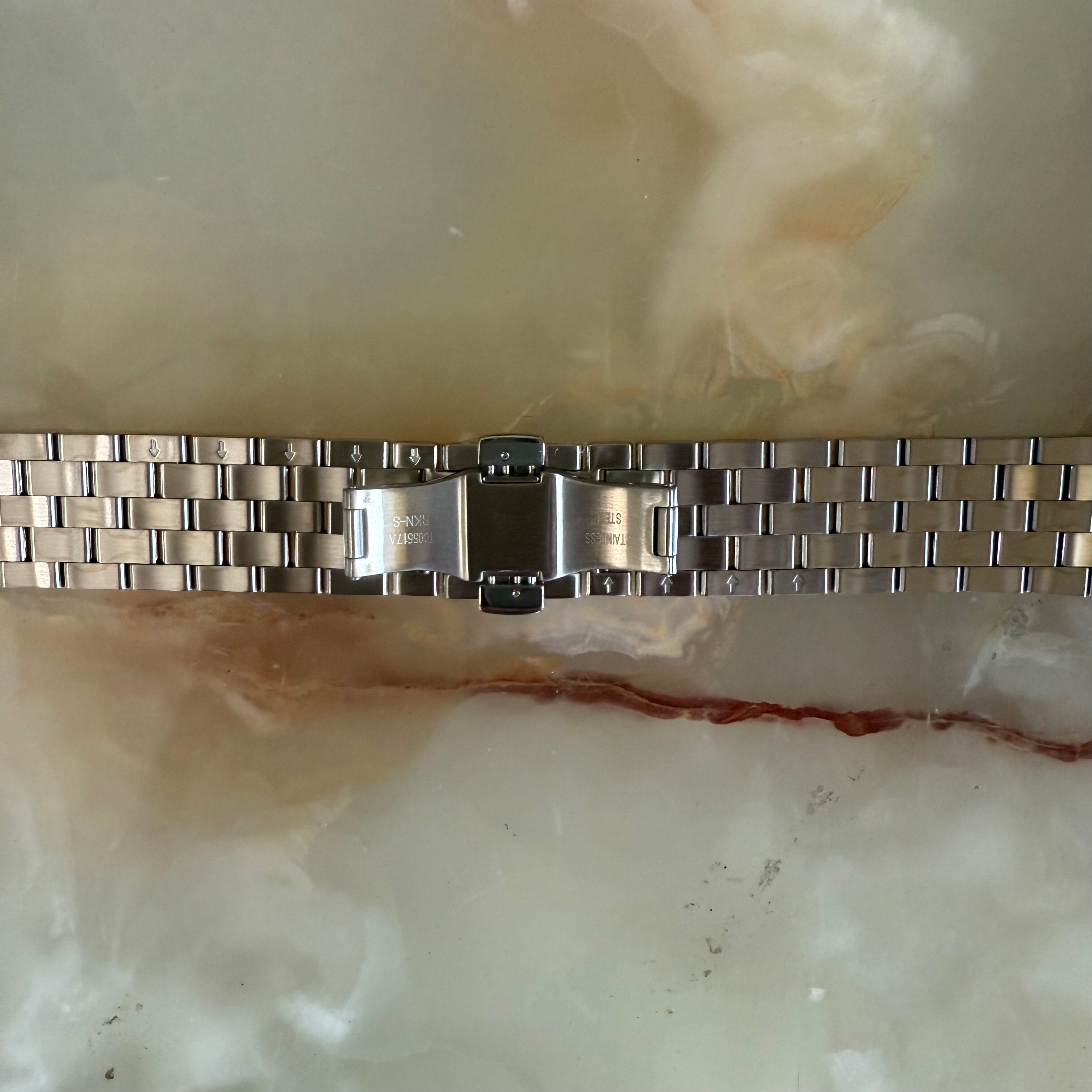 Authentic Tissot Stainless Steel Quadrato Chrono Watch Bracelet 22mm T005517A