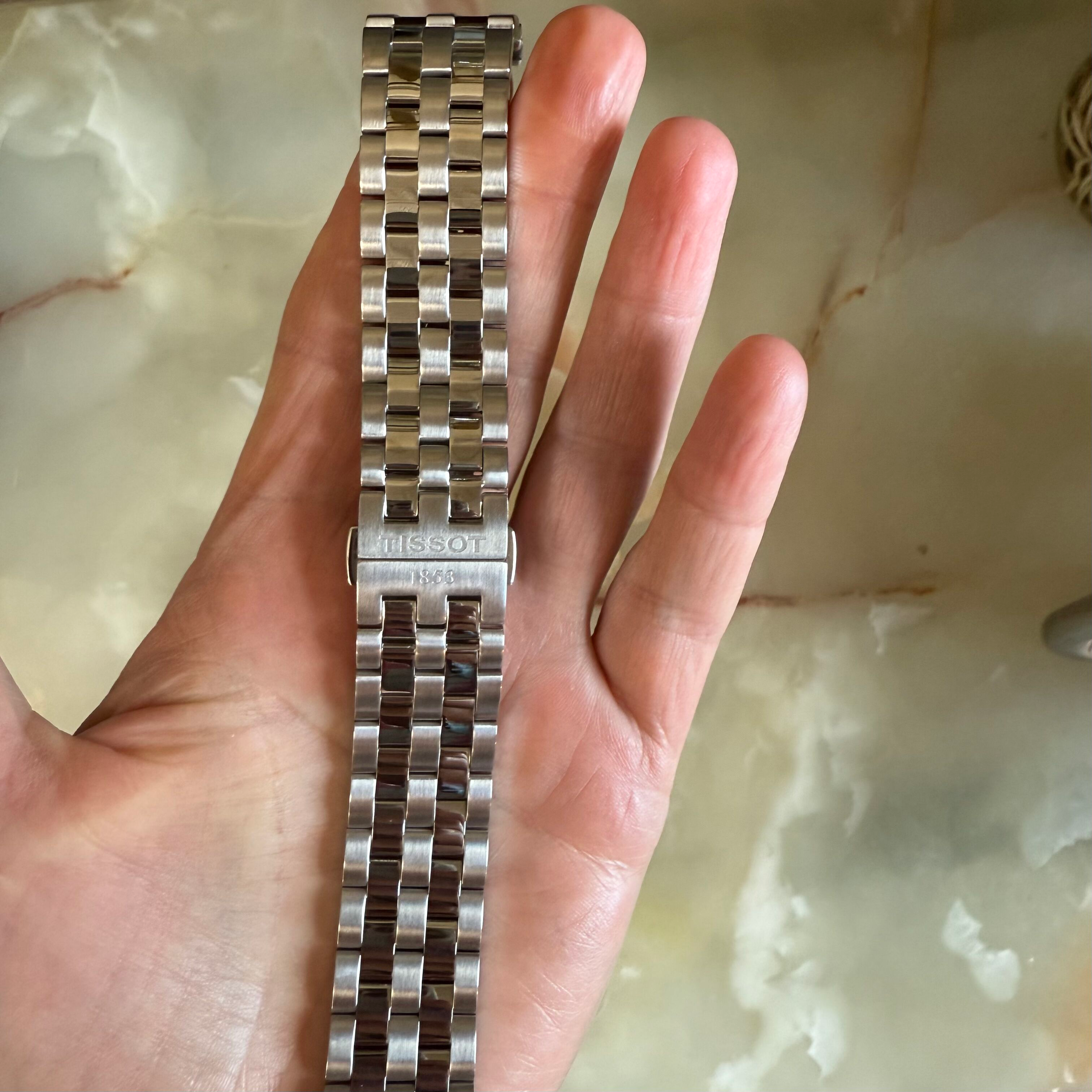 Authentic Tissot Stainless Steel Quadrato Chrono Watch Bracelet 22mm T005517A