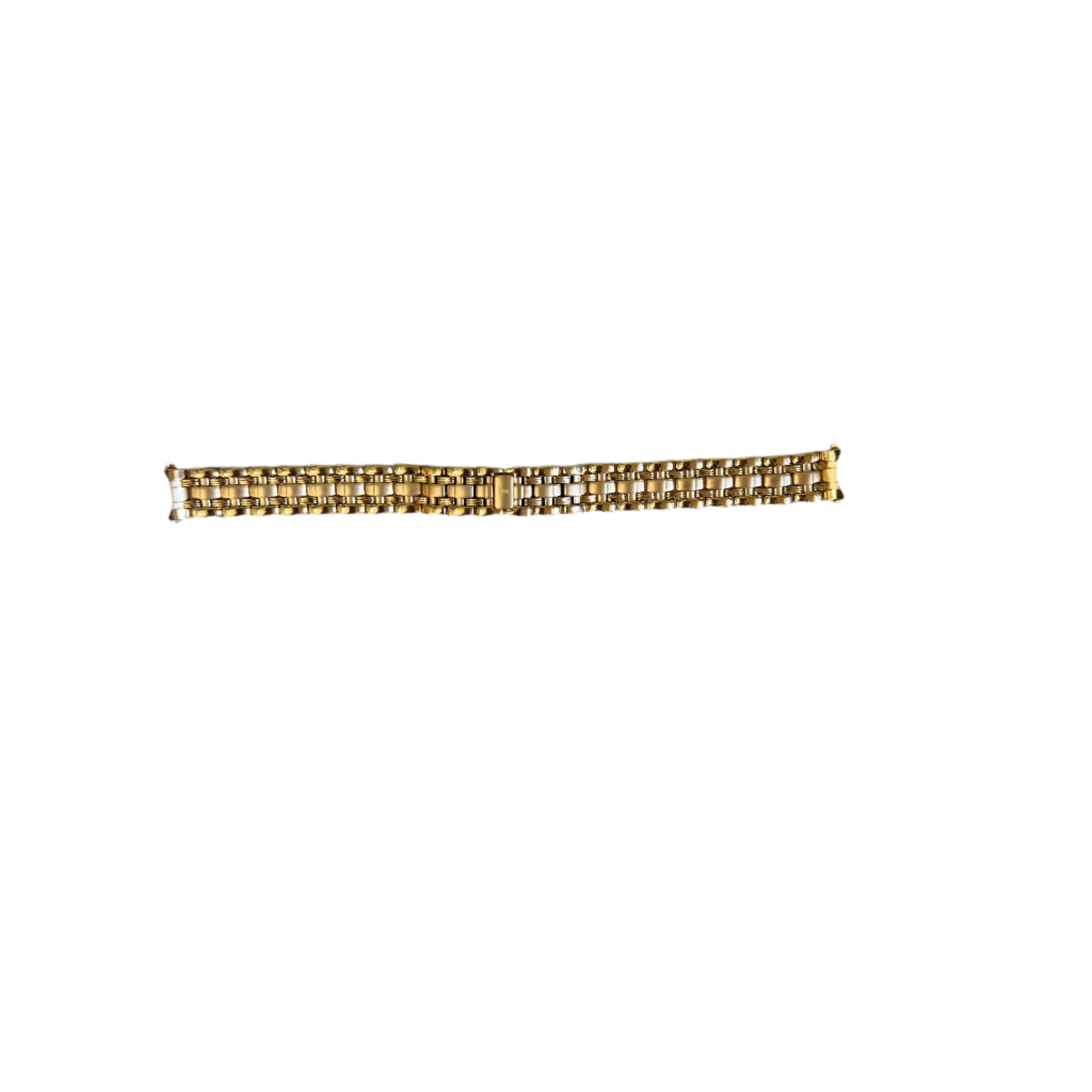 Authentic Tissot Stainless Steel Gold Tone Watch Bracelet 12mm T605.C317666
