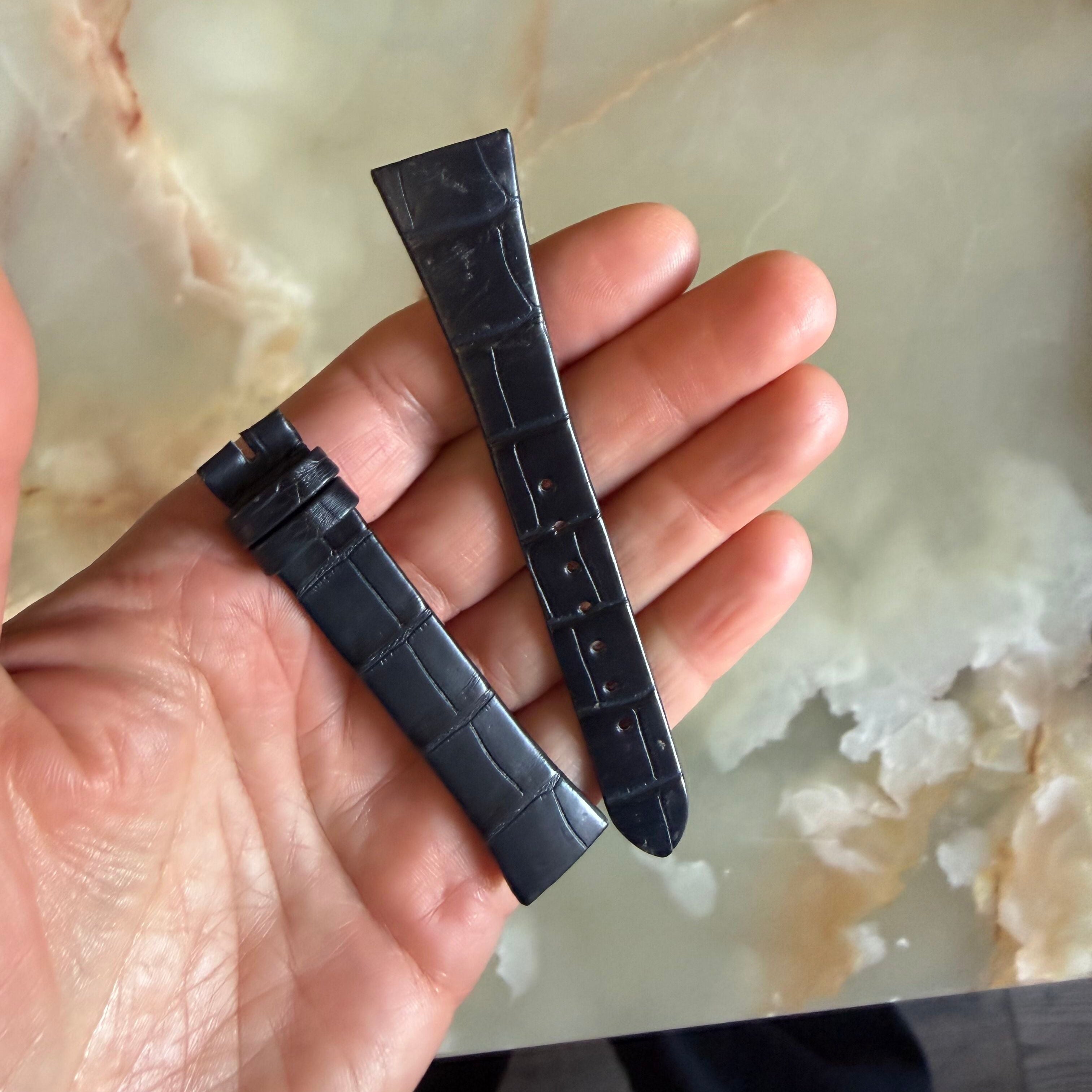 Authentic Cartier Blue Alligator Quick Release Watch Strap Band 15mm KD2AAK29