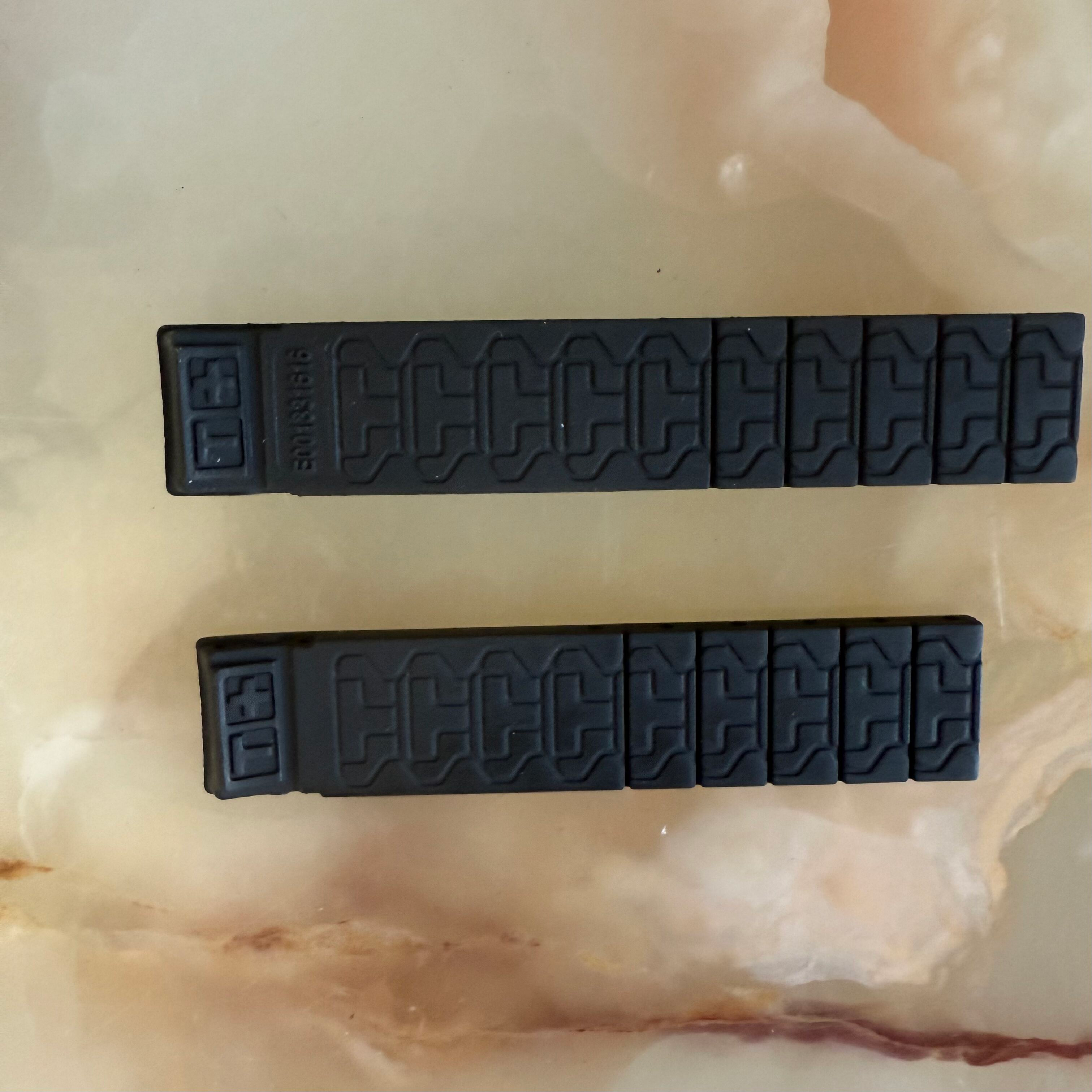 Authentic Tissot Black Rubber Watch Strap Band 16mm E001331616