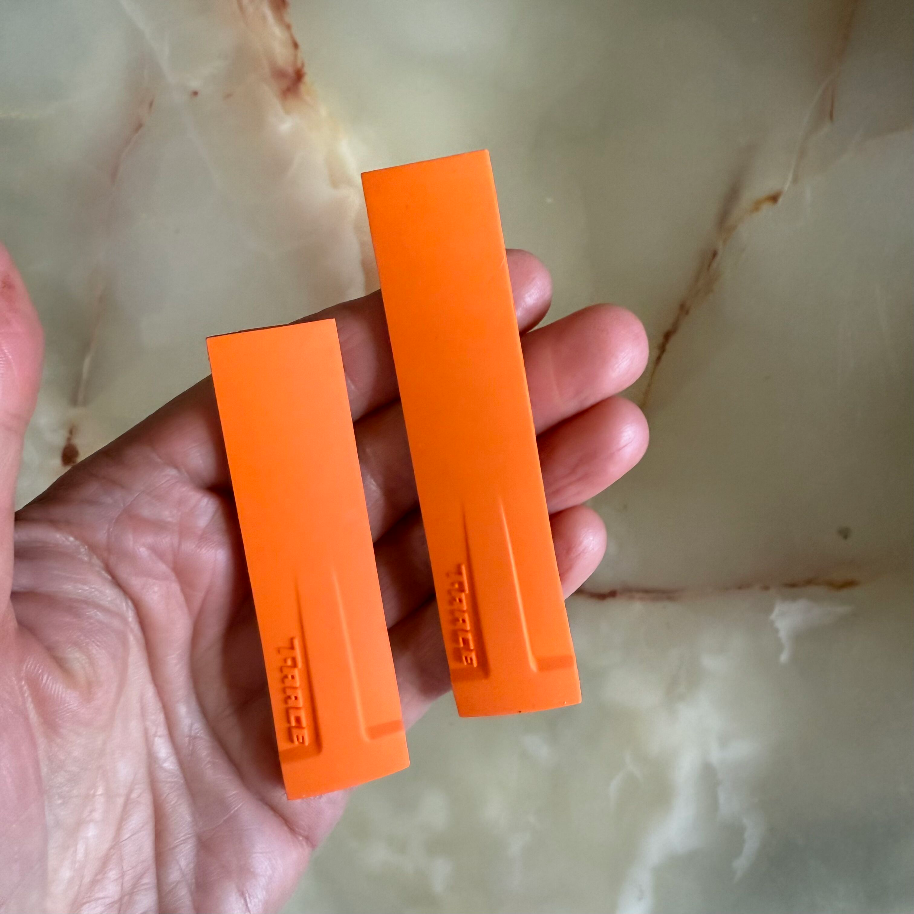 Authentic Tissot Orange Rubber Watch Strap Band 21mm T048417A