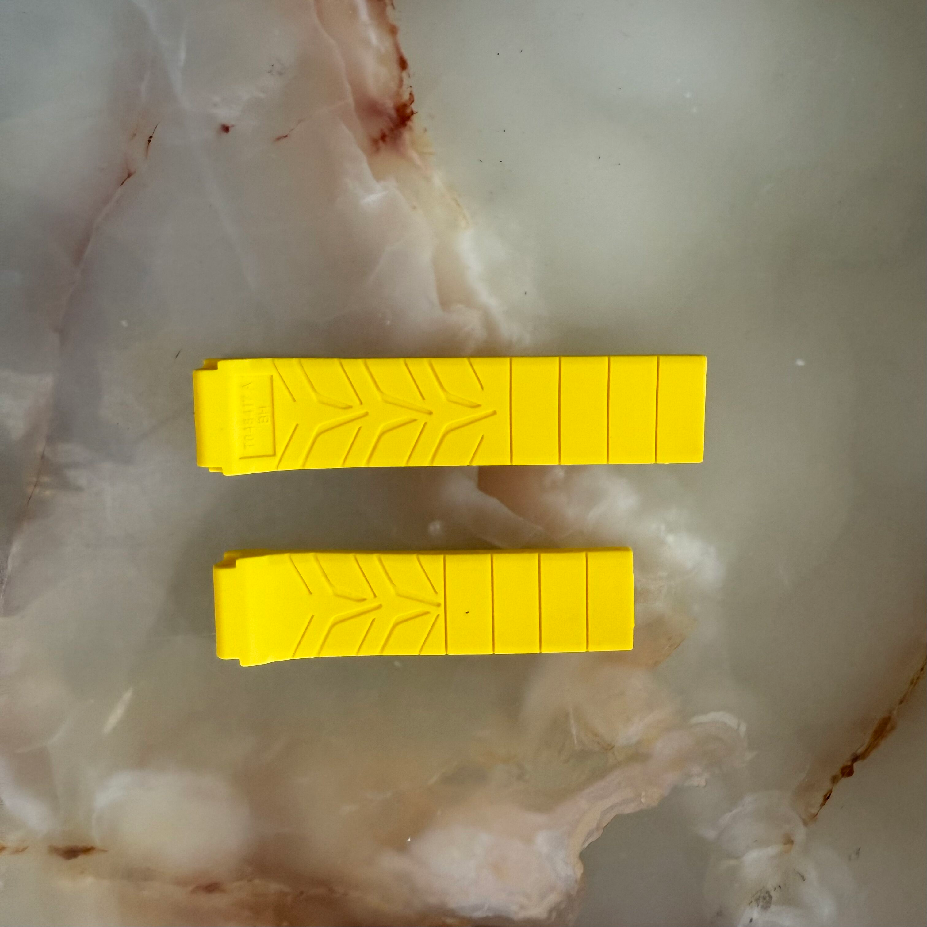 Authentic Tissot Yellow Rubber Watch Strap Band 21mm T048417A