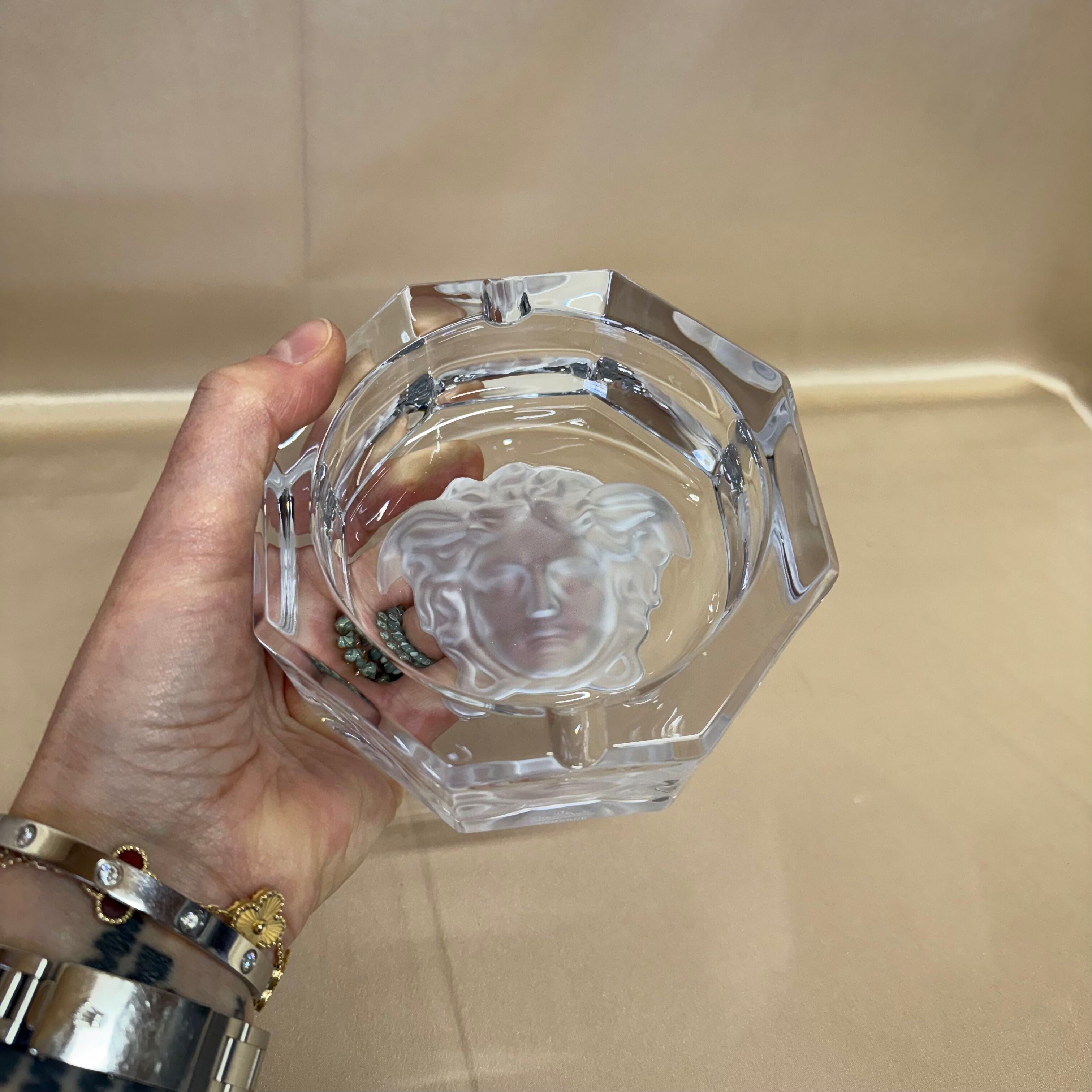 Versace by Rosenthal Medusa Lumiere Ashtray Medium 47513