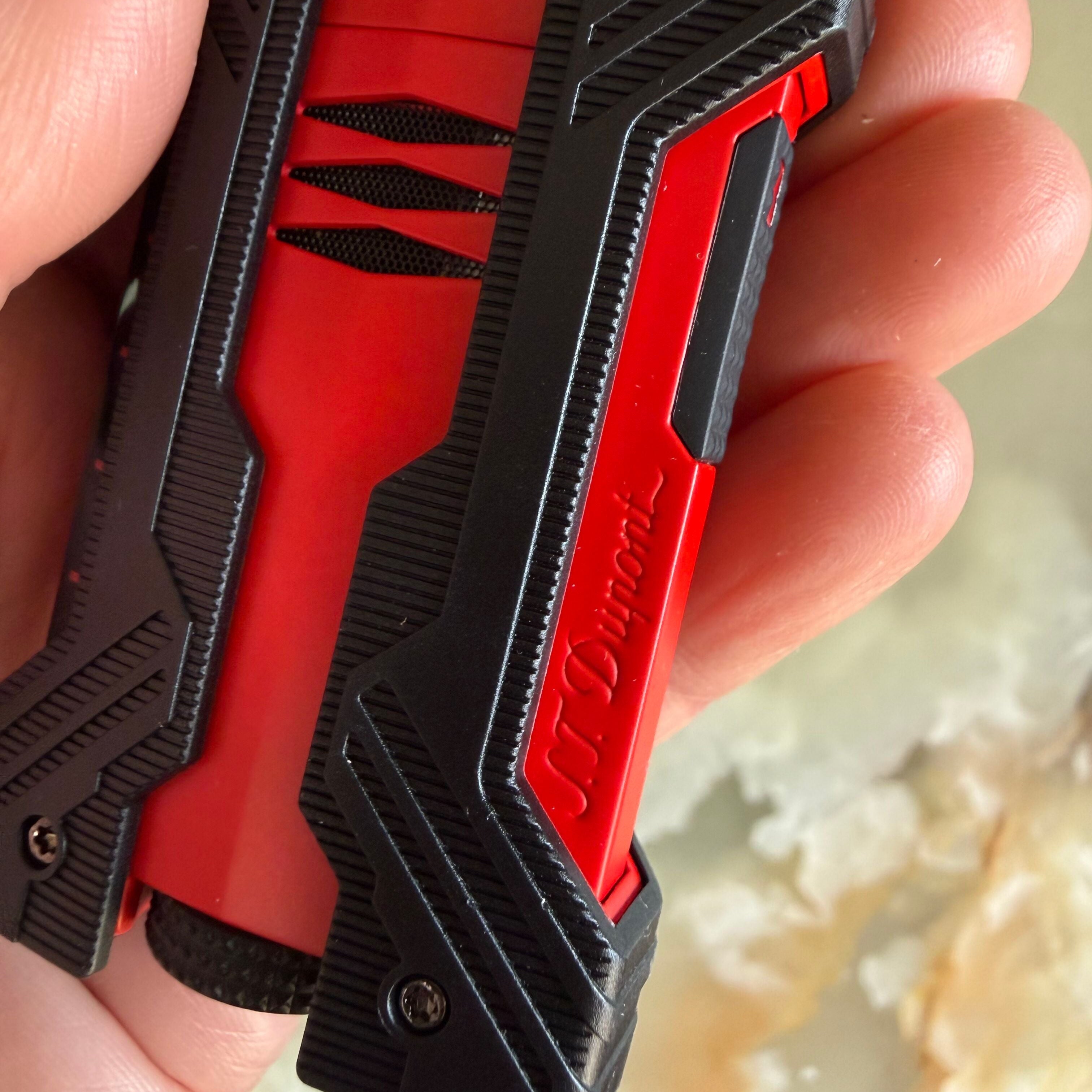 S.T. Dupont Defi Extreme Black & Matte Red Lighter 021601