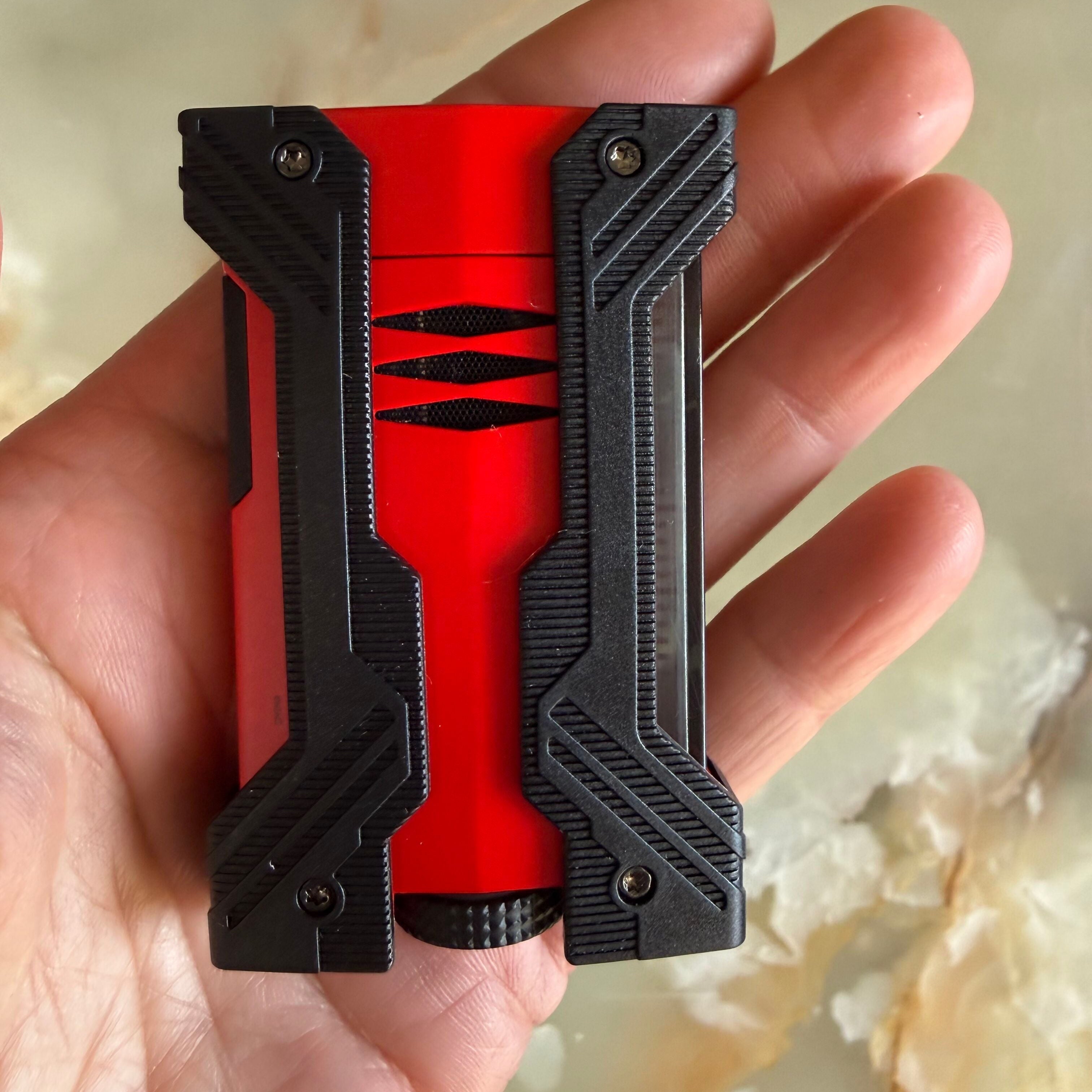 S.T. Dupont Defi Extreme Black & Matte Red Lighter 021601