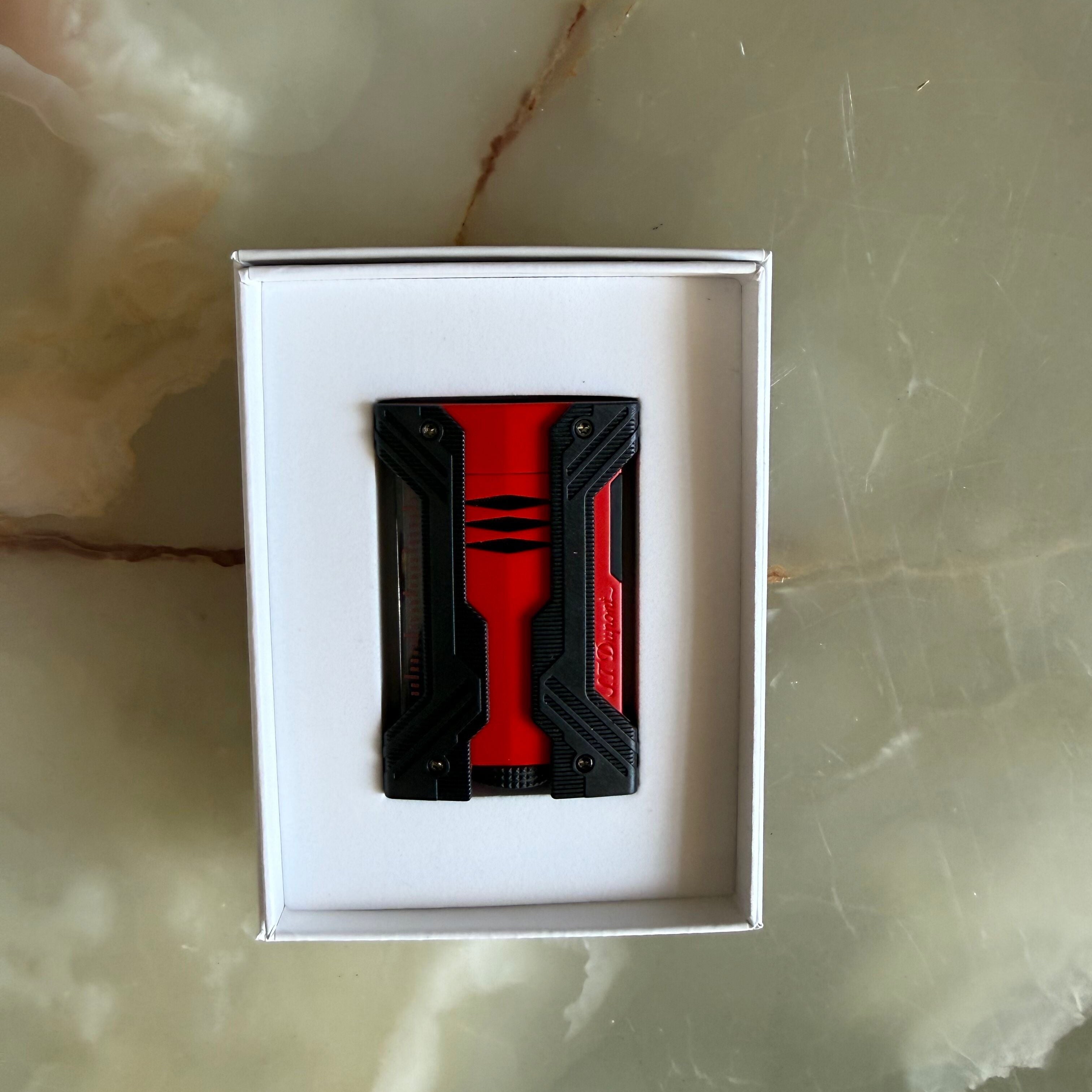 S.T. Dupont Defi Extreme Black & Matte Red Lighter 021601
