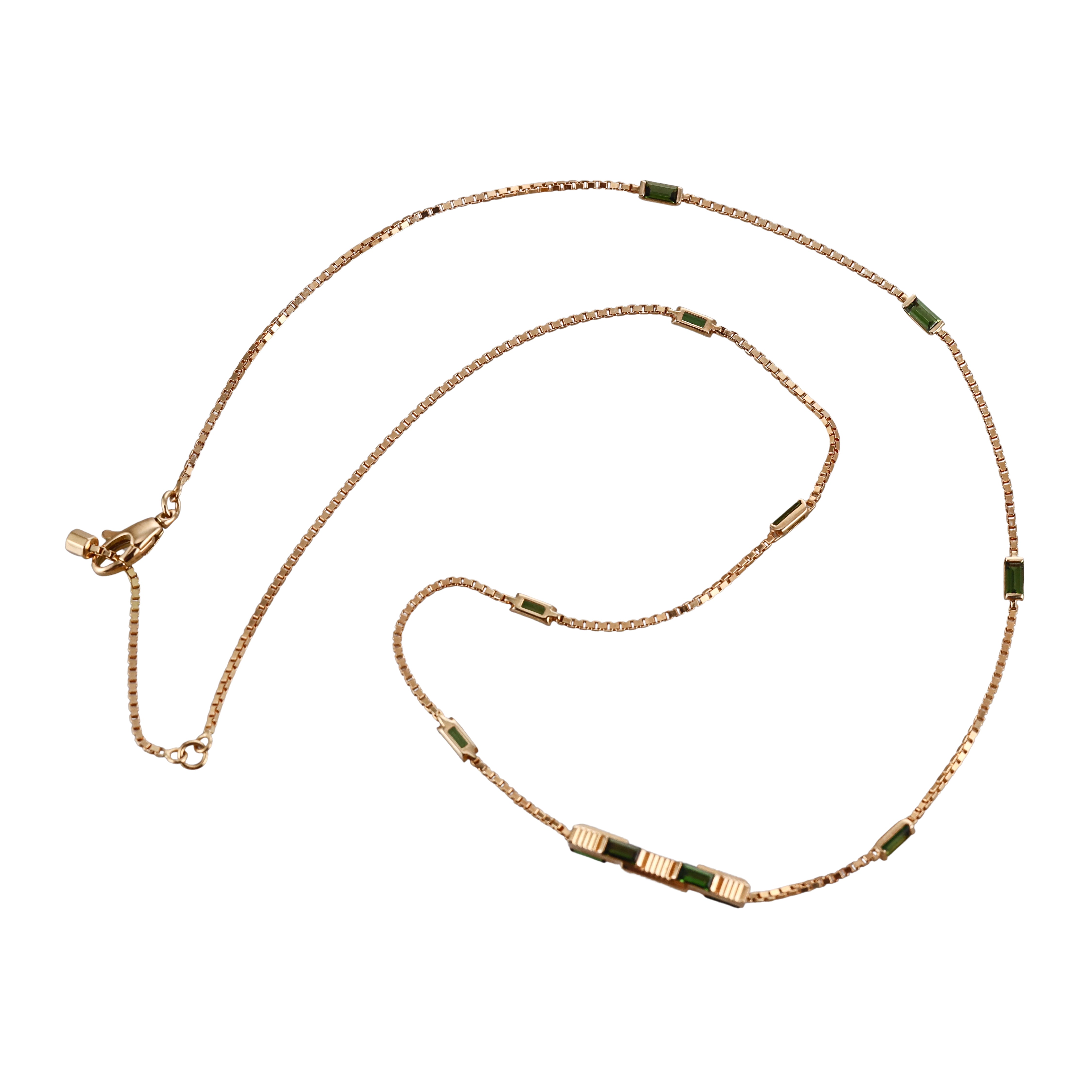 18k Gold Gucci Tourmaline Link to Love Necklace Retail $4350