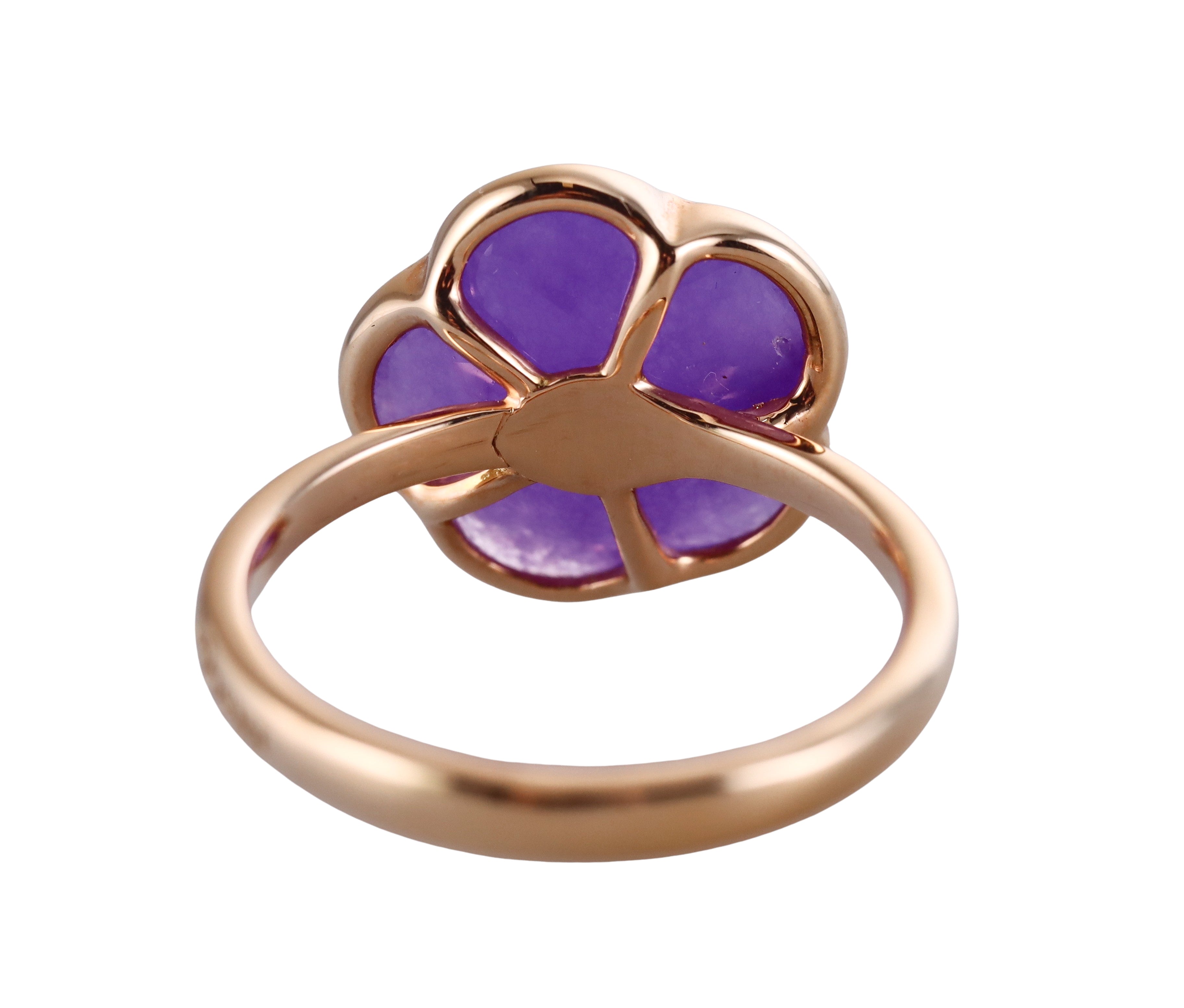 Pasquale Bruni 18k Rose Gold Diamond Violet Quartz Ring Retail $2150