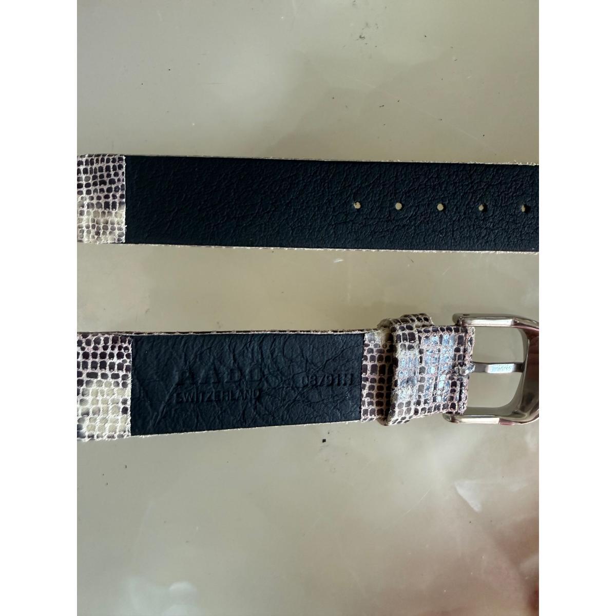 Authentic RADO Gray Leather Watch Strap Band w Buckle 15mm 0879111