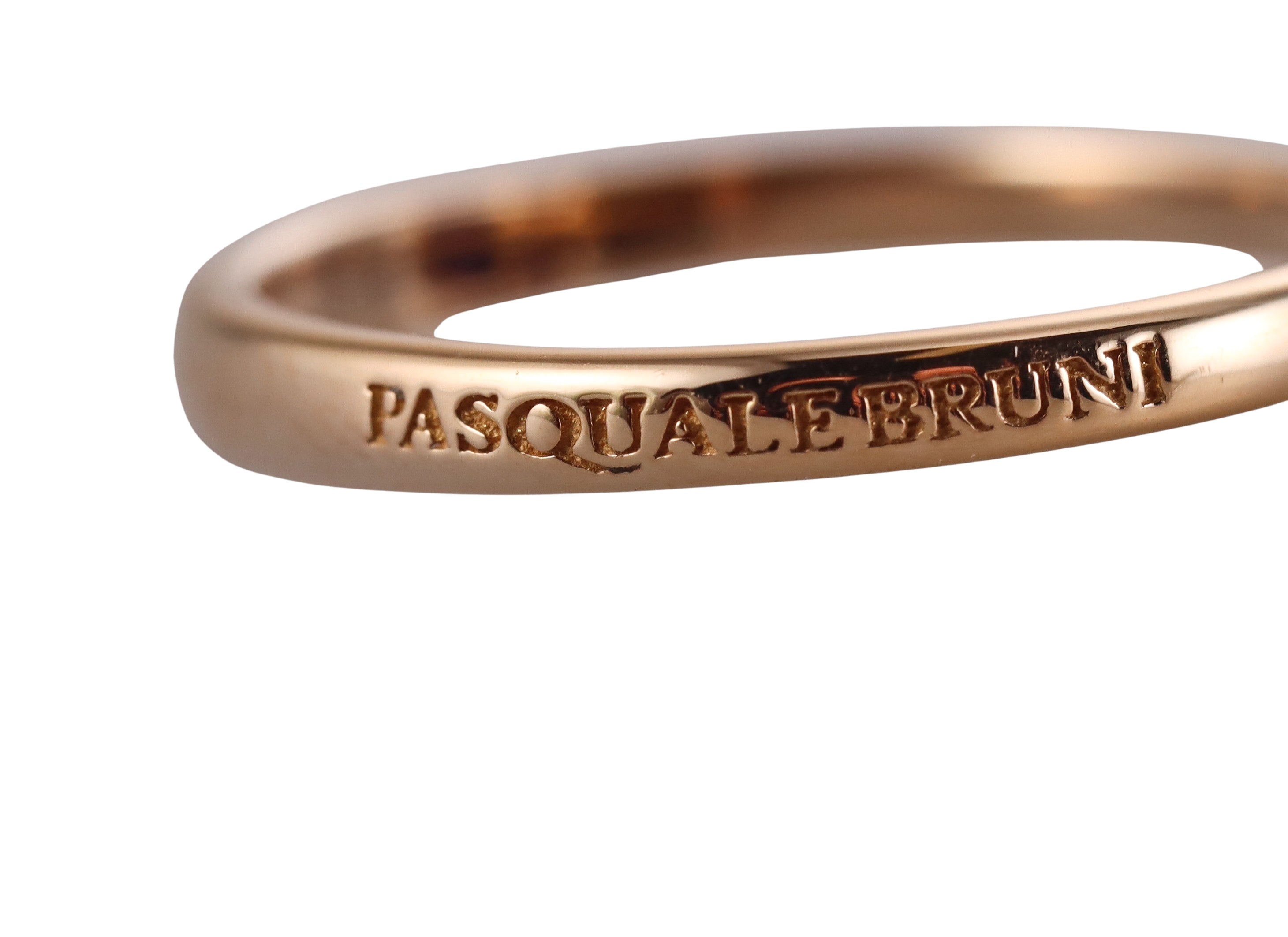 Pasquale Bruni 18k Rose Gold Diamond White Agata and Lapislazzuli Ring Retail $2150