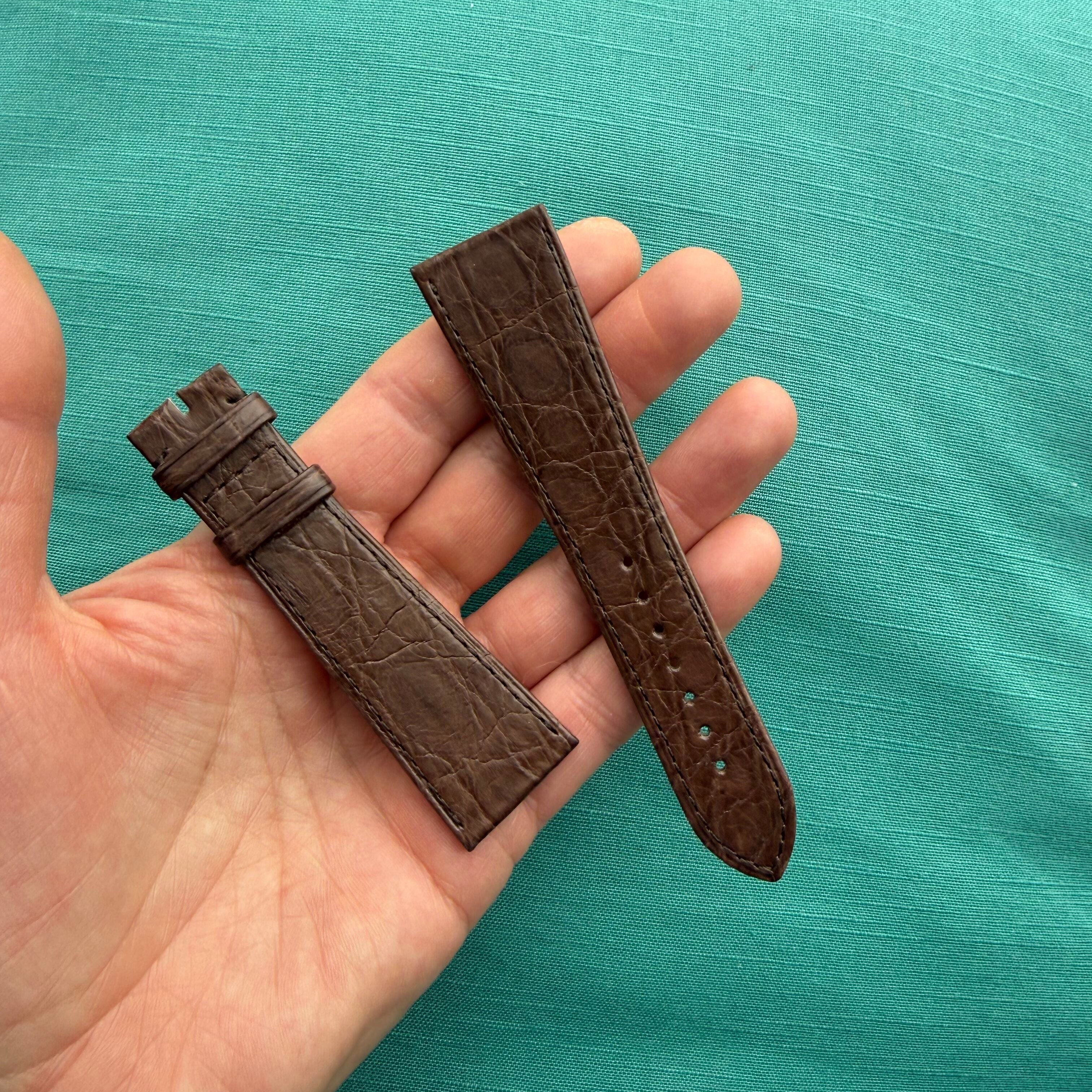 Authentic Cartier Brawn Alligator Watch Strap Band 24mm KD4MBC35-S22