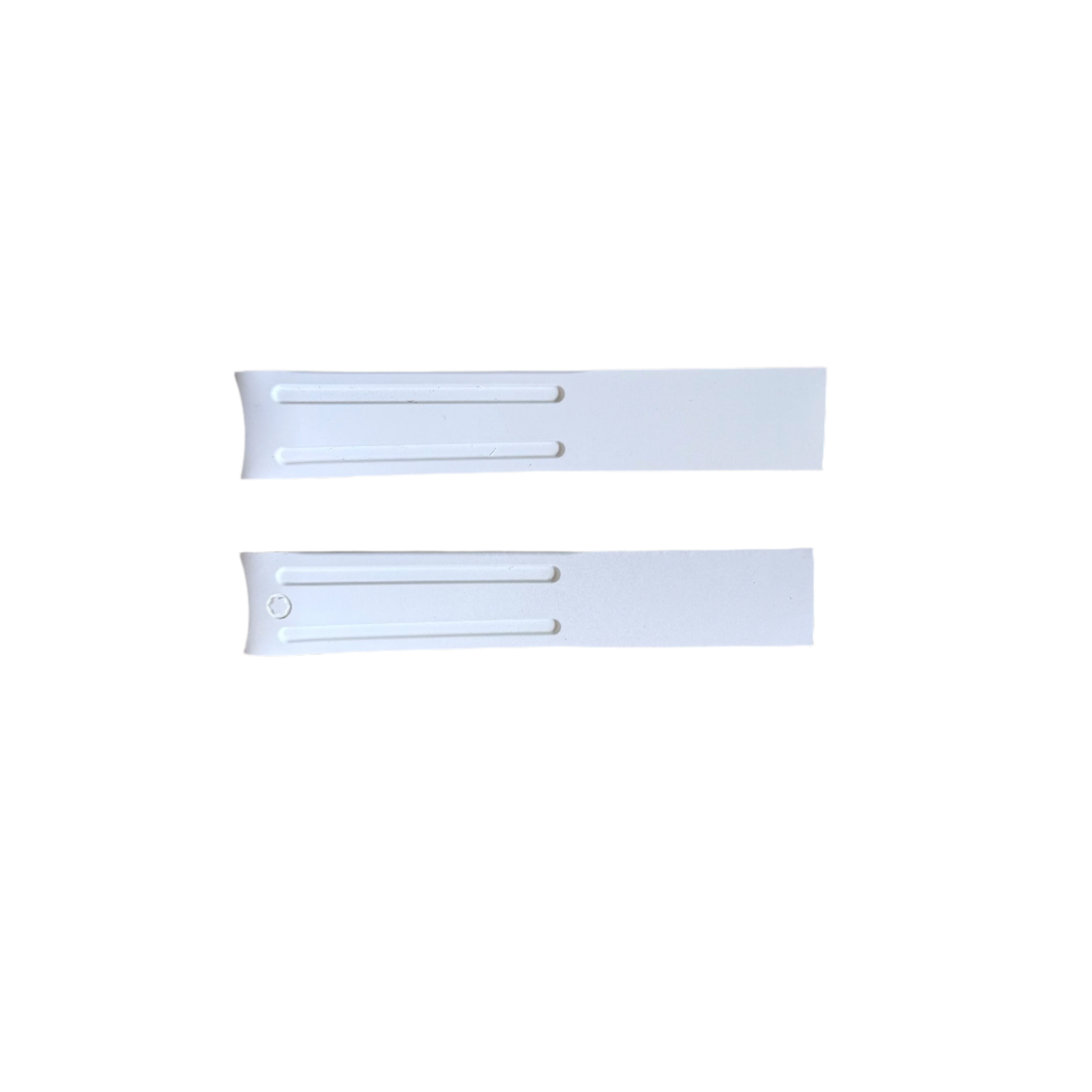 Authentic Montblank White Rubber Watch Strap Band 19mm