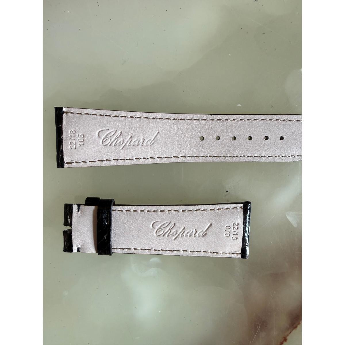Authentic Chopard Black Alligator Watch Strap Band 22mm
