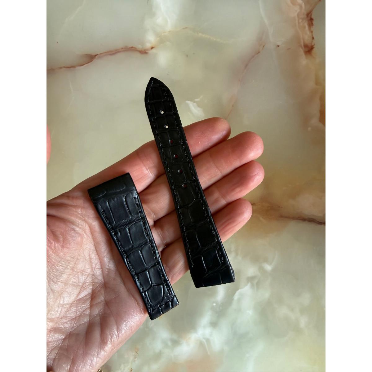 Authentic Chopard Black Alligator Watch Strap Band 22mm B0200-0034