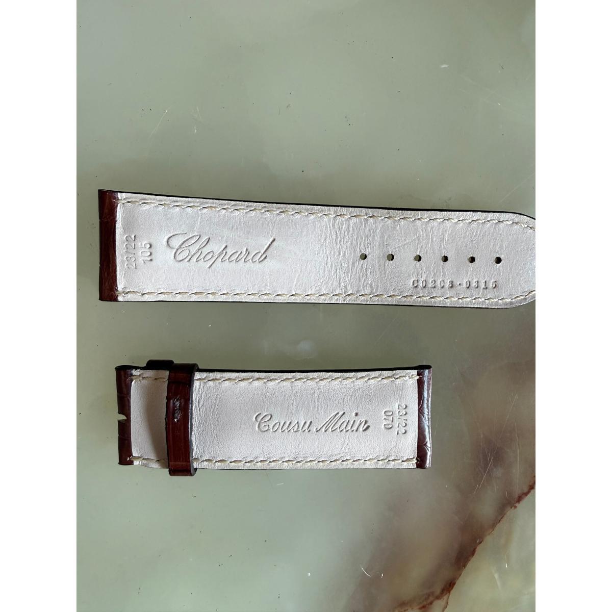 Authentic Chopard Brown Alligator Watch Strap Band 23mm C0208-0315