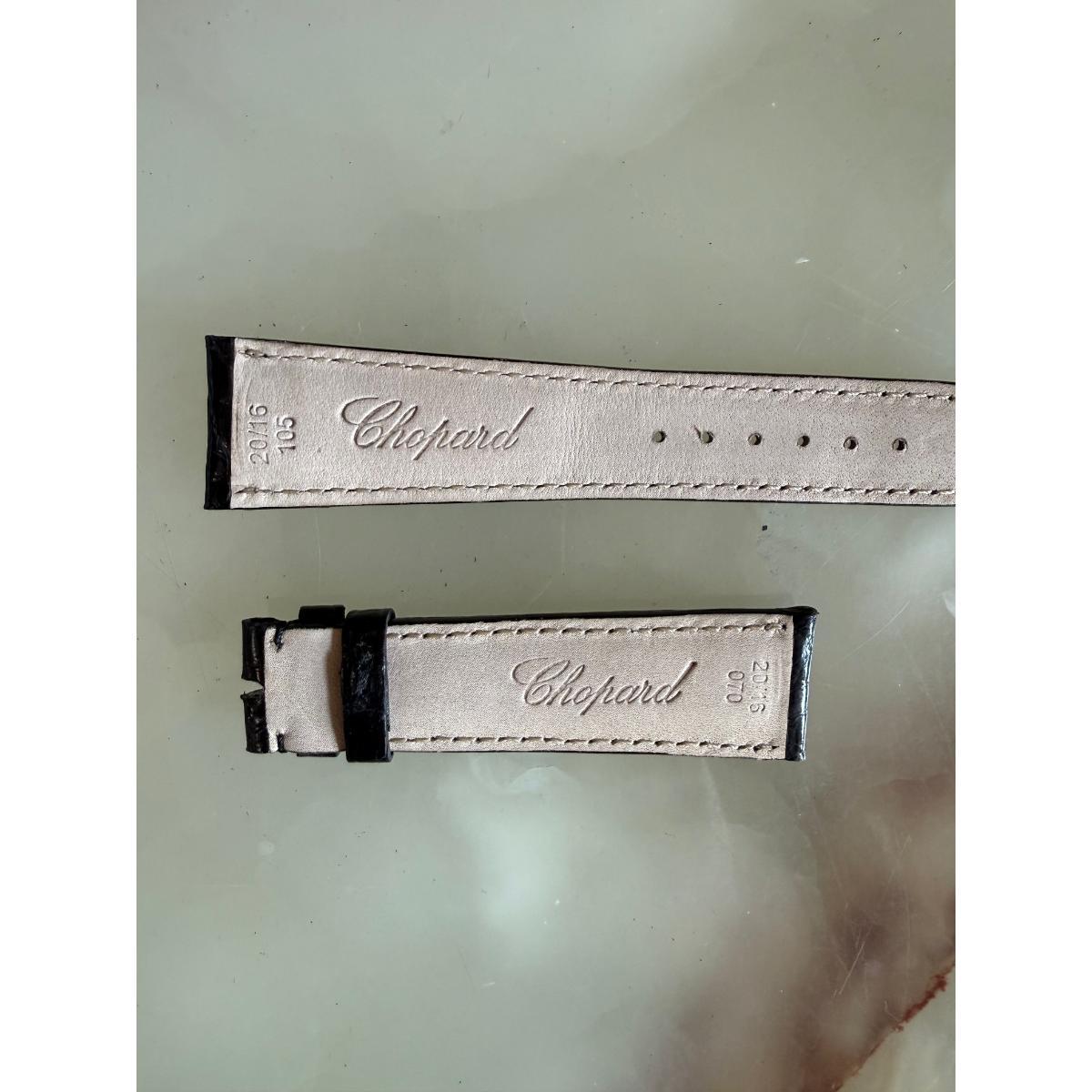 Authentic Chopard Black Alligator Watch Strap Band 20mm Padded & Stitched