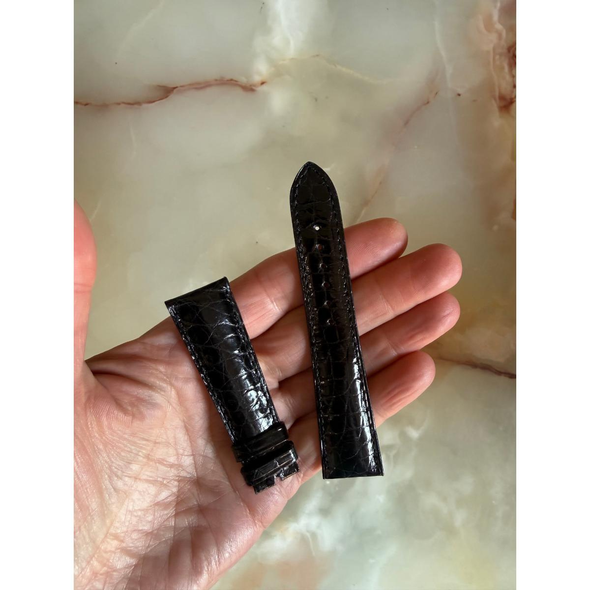 Authentic Chopard Black Alligator Watch Strap Band 20mm Padded & Stitched