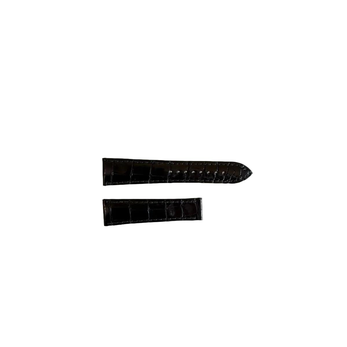 Authentic Chopard Black Alligator Watch Strap Band 19mm E0200-0277