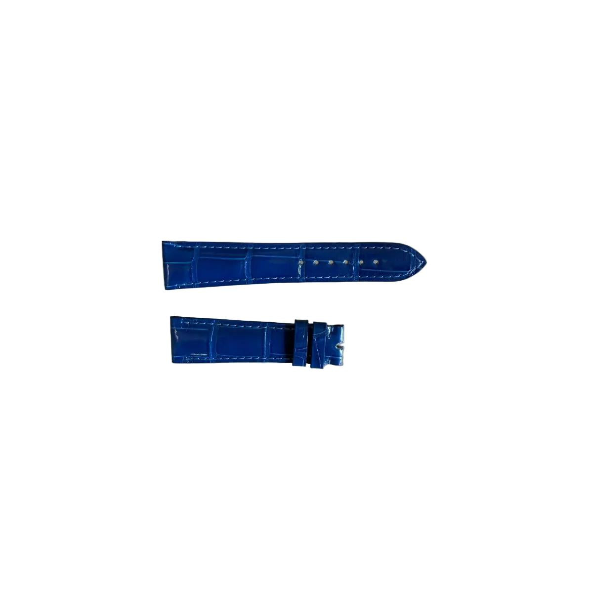 Authentic Chopard Blue Alligator Watch Strap Band 19mm C0201-0110
