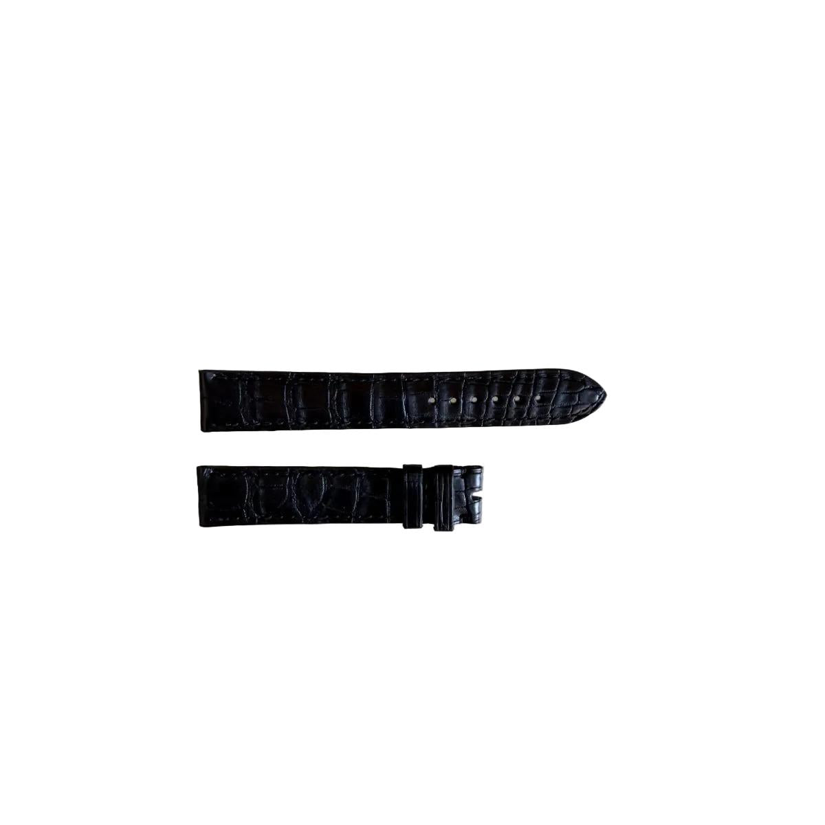 Authentic Chopard Black Alligator Watch Strap Band 17mm C0200-0278