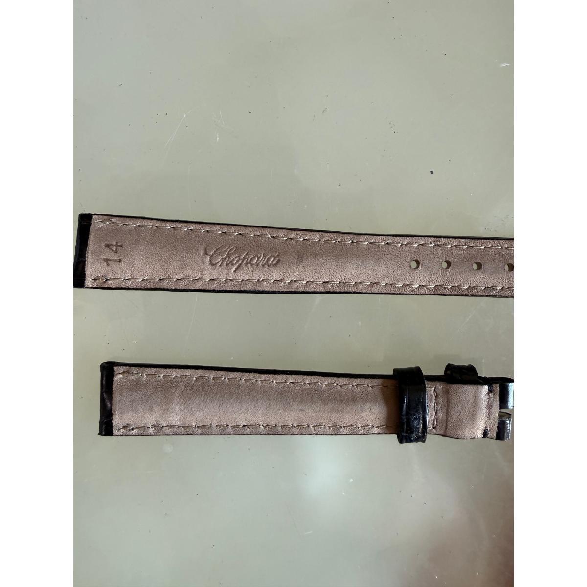 Authentic Chopard Black Alligator Watch Strap Band 14mm Padded & Stitched