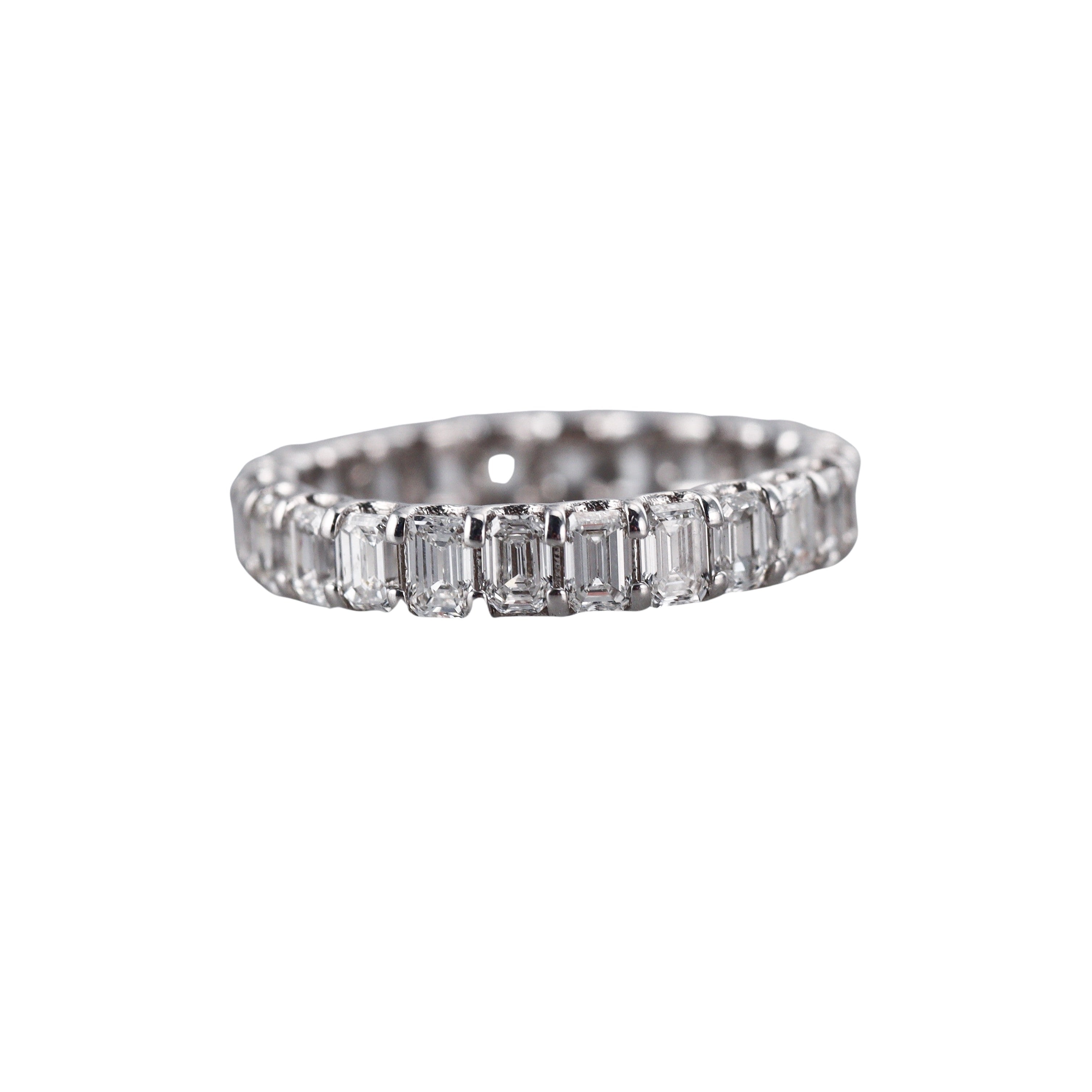 Solid 10k Gold Lab Grown 2.65ctw Diamond Eternity Band Ring