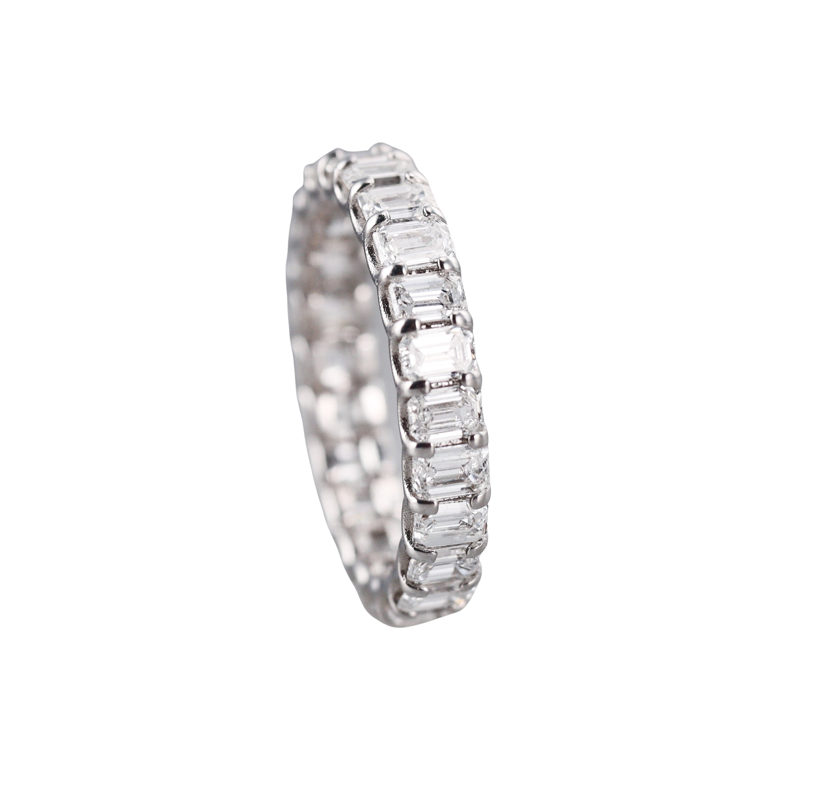 Solid 10k Gold Lab Grown 2.65ctw Diamond Eternity Band Ring
