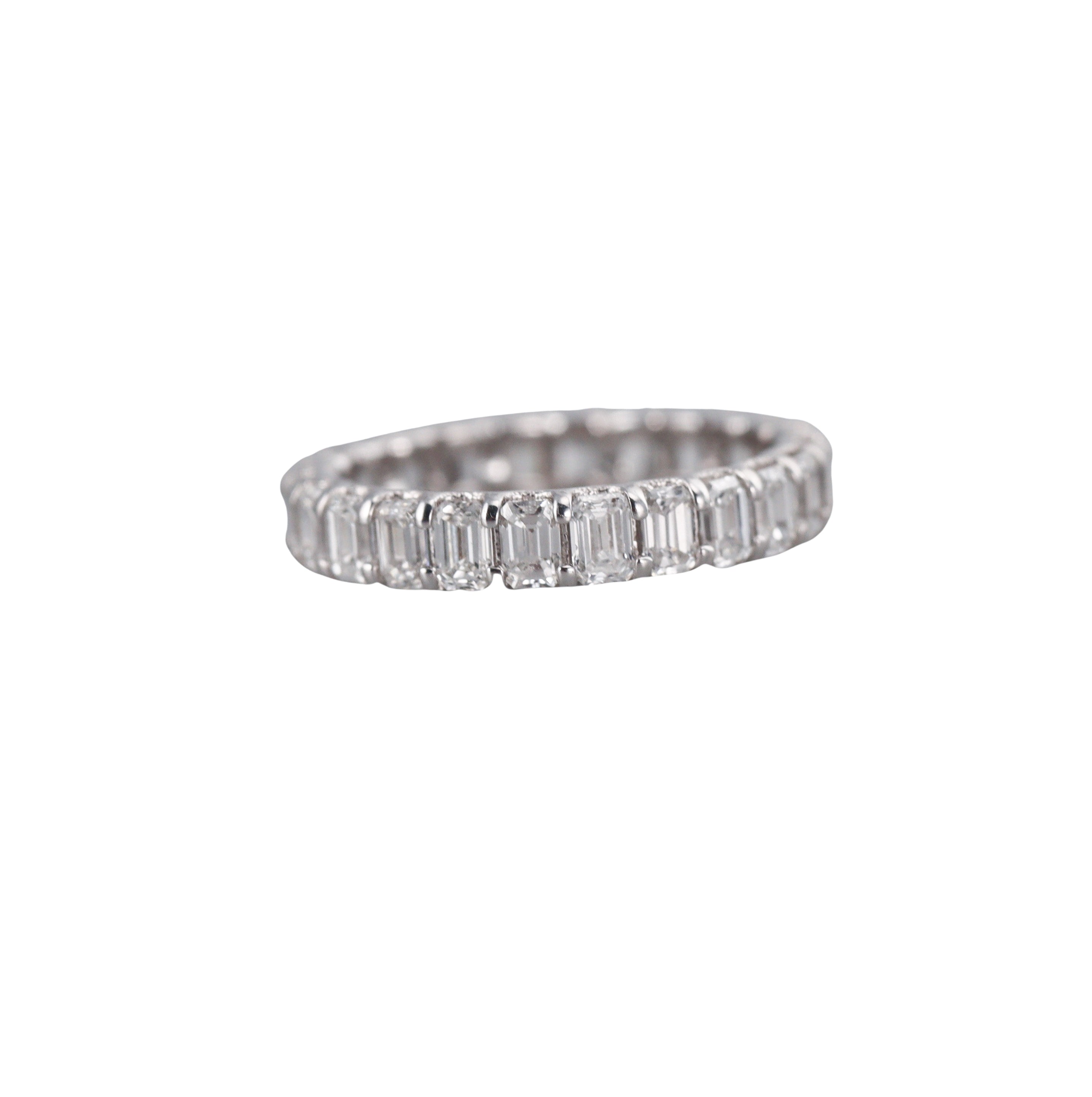 Solid 10k Gold Lab Grown 2.65ctw Diamond Eternity Band Ring