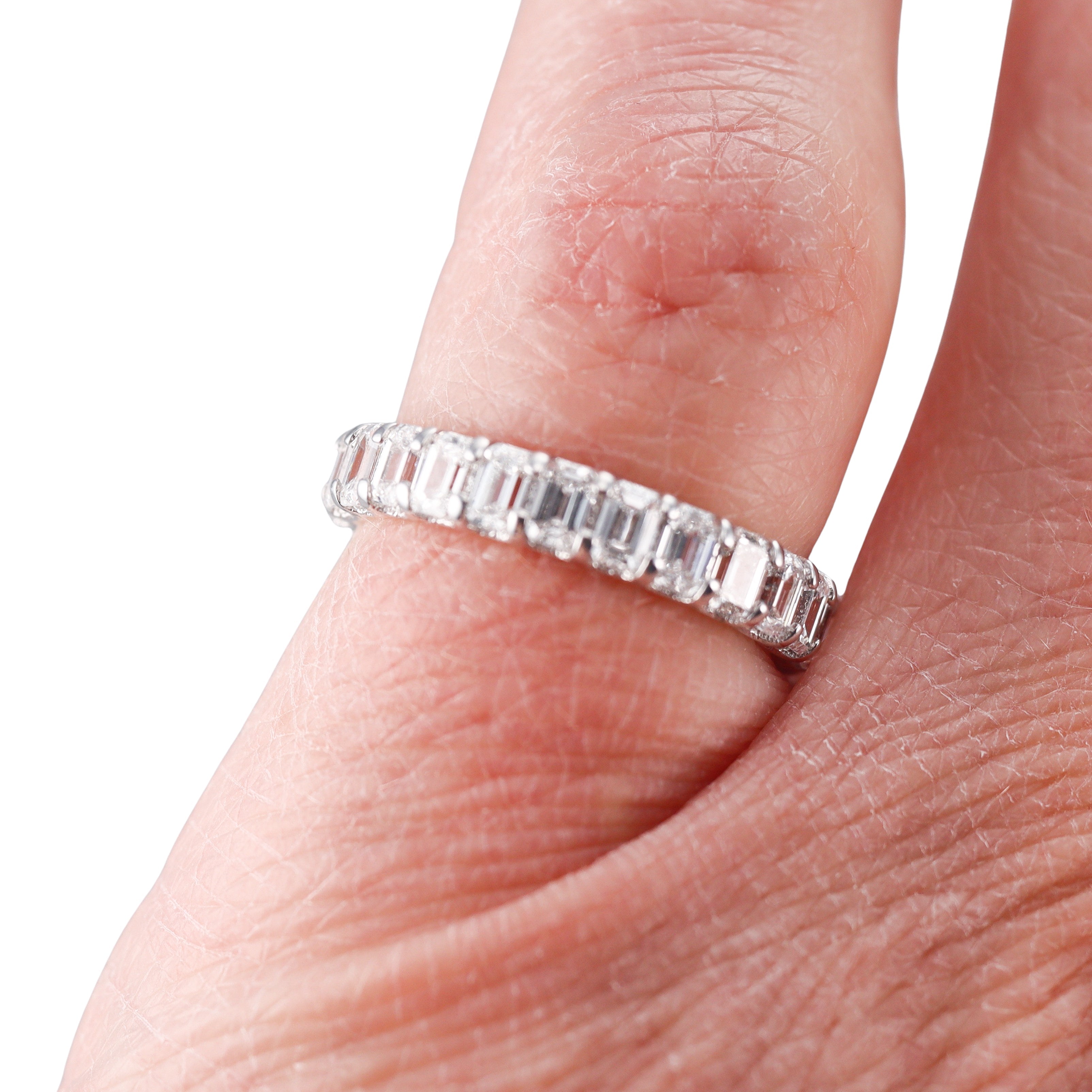 Solid 10k Gold Lab Grown 2.65ctw Diamond Eternity Band Ring