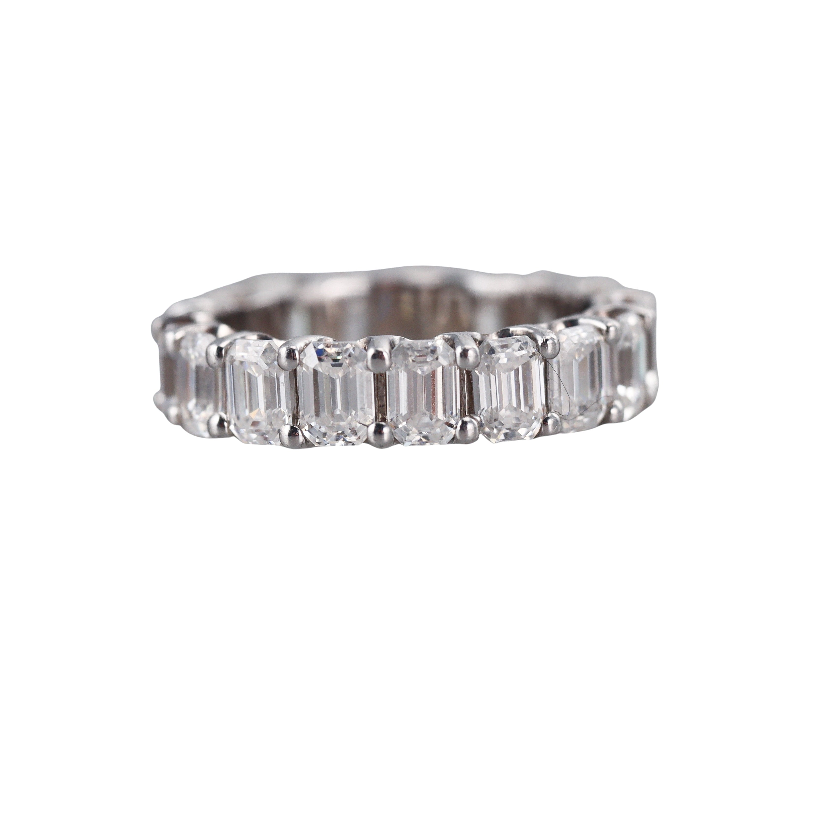 Solid 14k Gold Lab Grown 3.77ctw VS2/F Diamond Eternity Band Ring