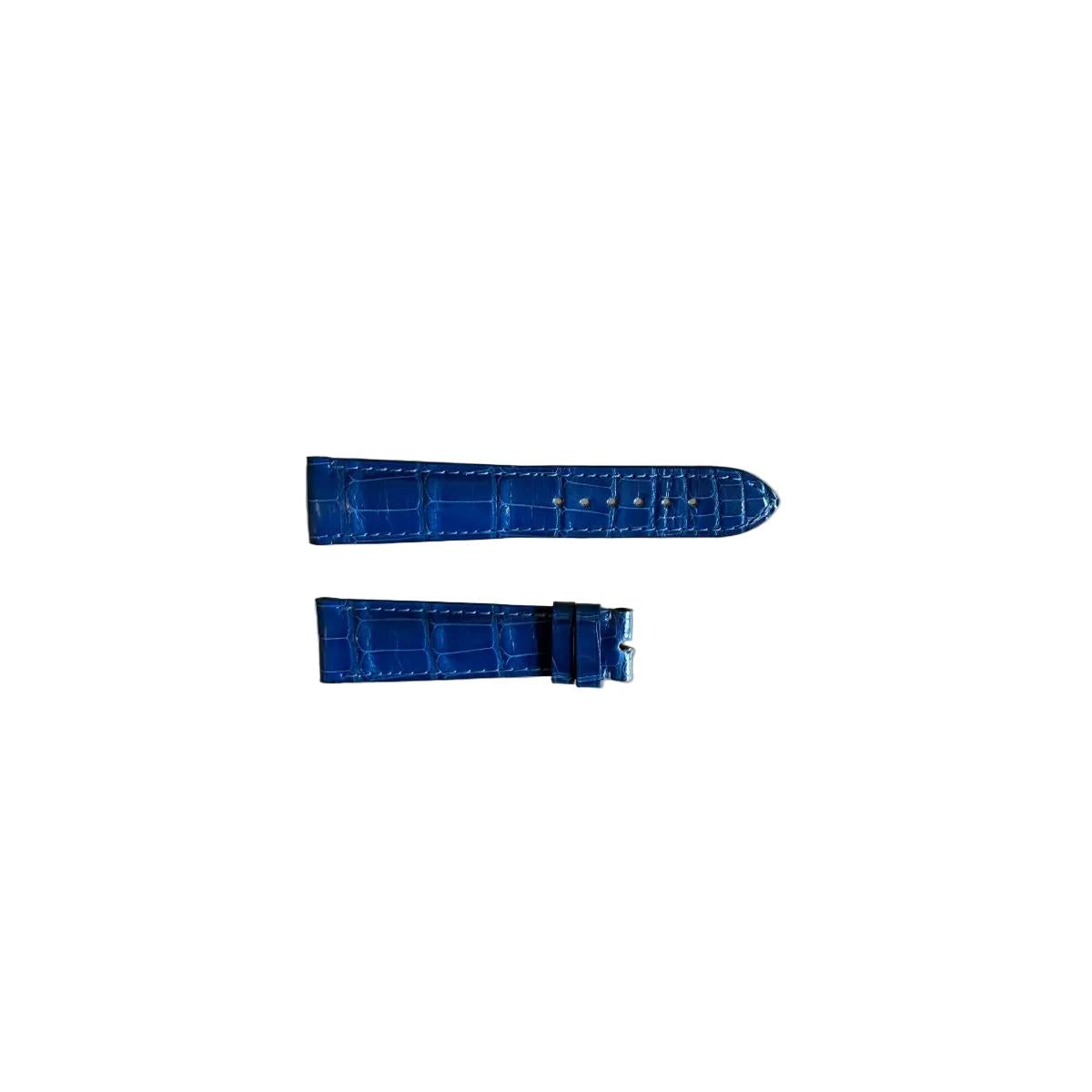 Authentic Chopard Blue Alligator Watch Strap Band 19mm C0201-0110
