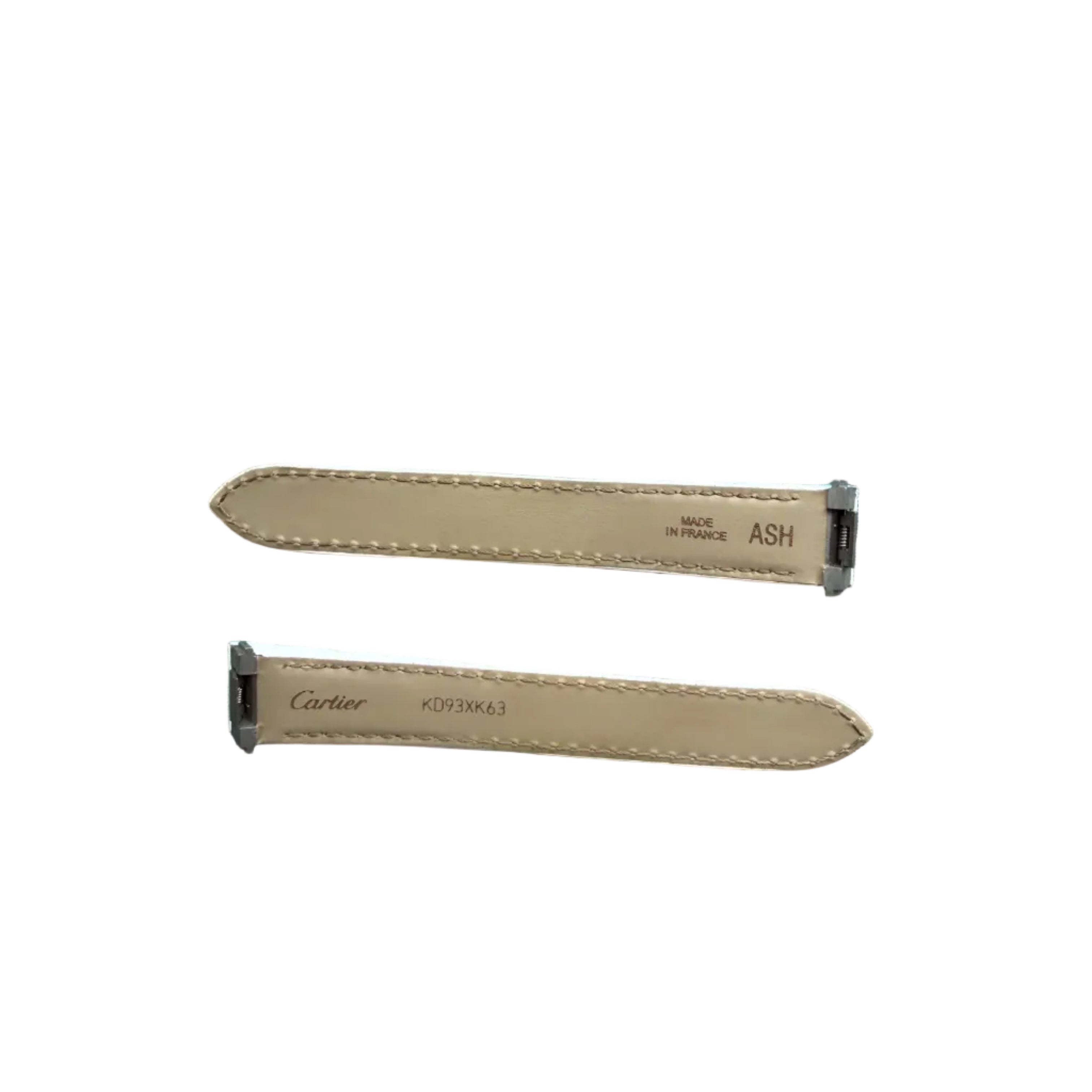 Authentic Cartier White Alligator Quick Release Watch Strap Band 15.25mm KD93XK63