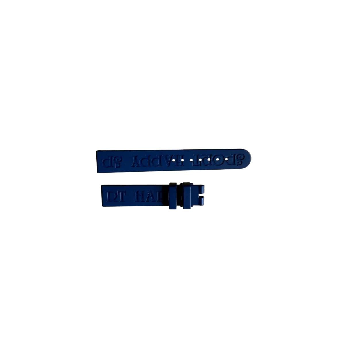 Authentic Chopard Happy Sport Blue Rubber Watch Strap Band 15mm