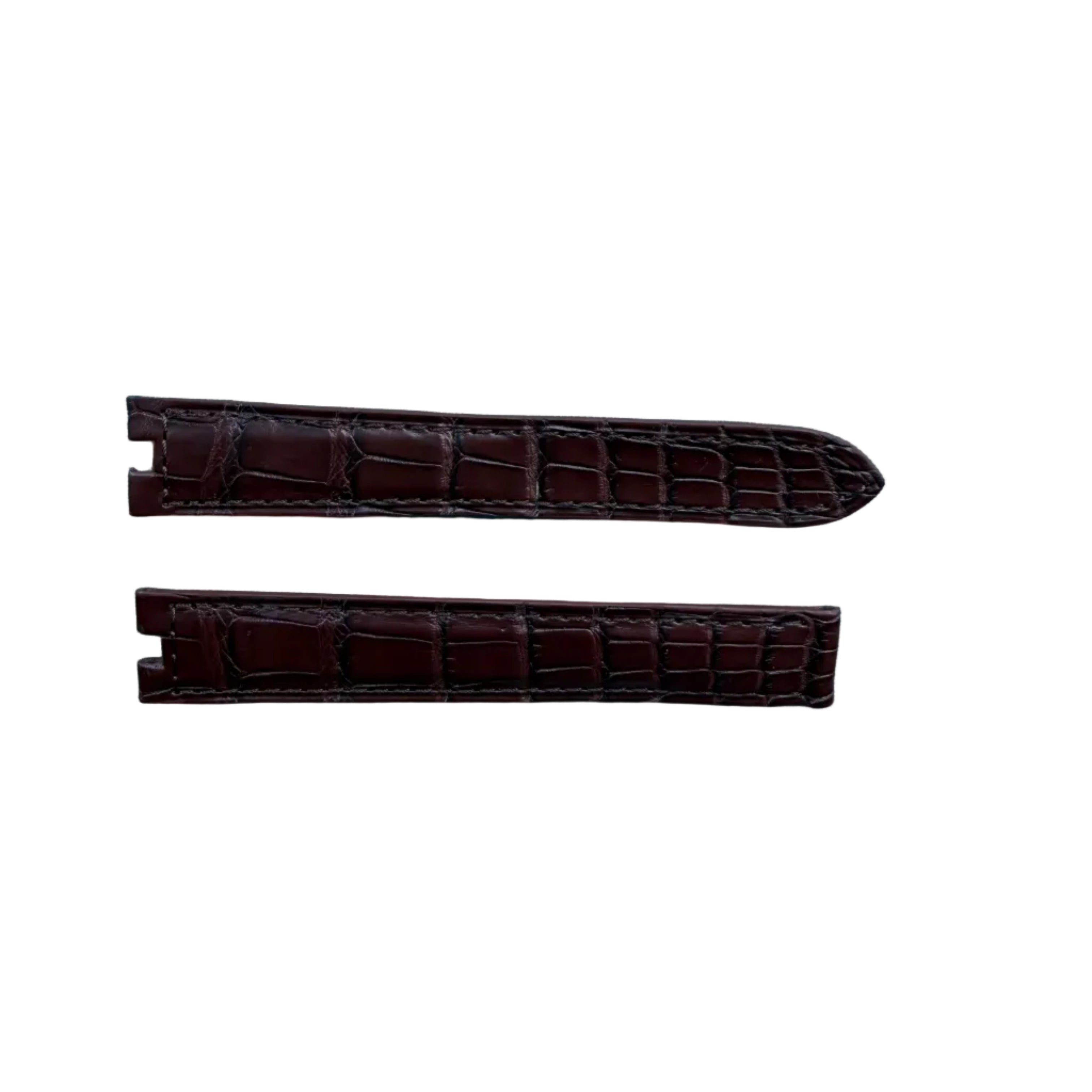 Authentic Cartier Pasha Brown Alligator Watch Strap Band 16mm KD05GM61-S06
