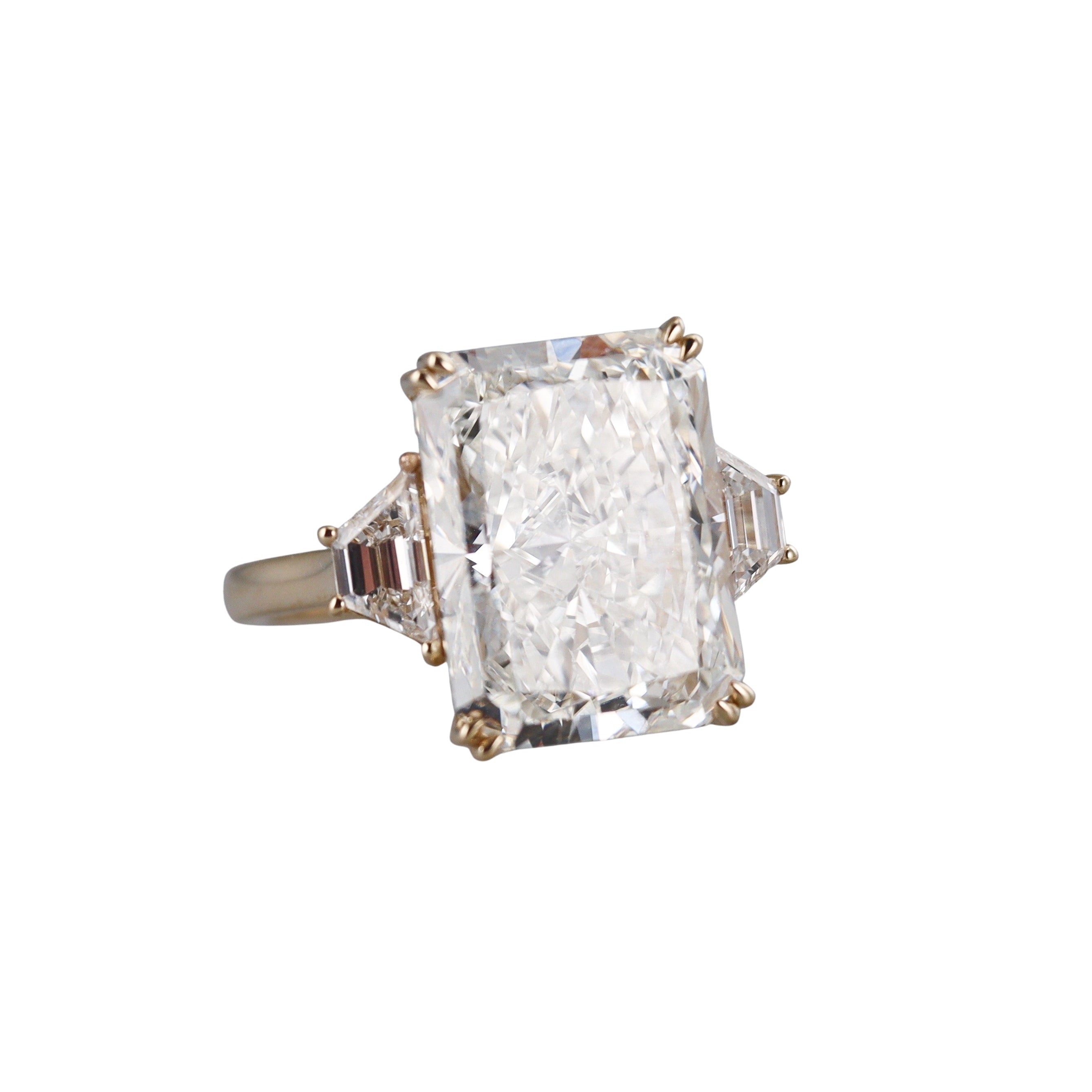 14k Solid Gold Lab Grown 10.91ct F/VVS2 Diamond Engagement Ring
