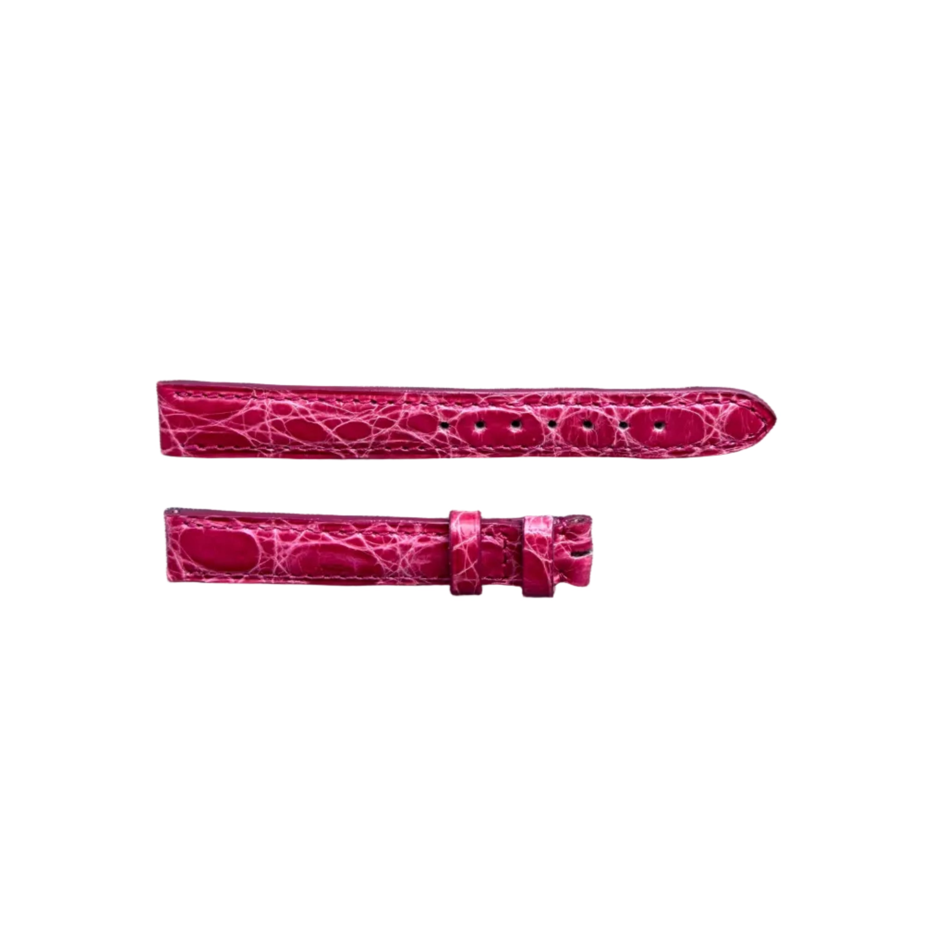 Authentic Cartier Pink Alligator Watch Strap Band 12.60mm KD28AG23